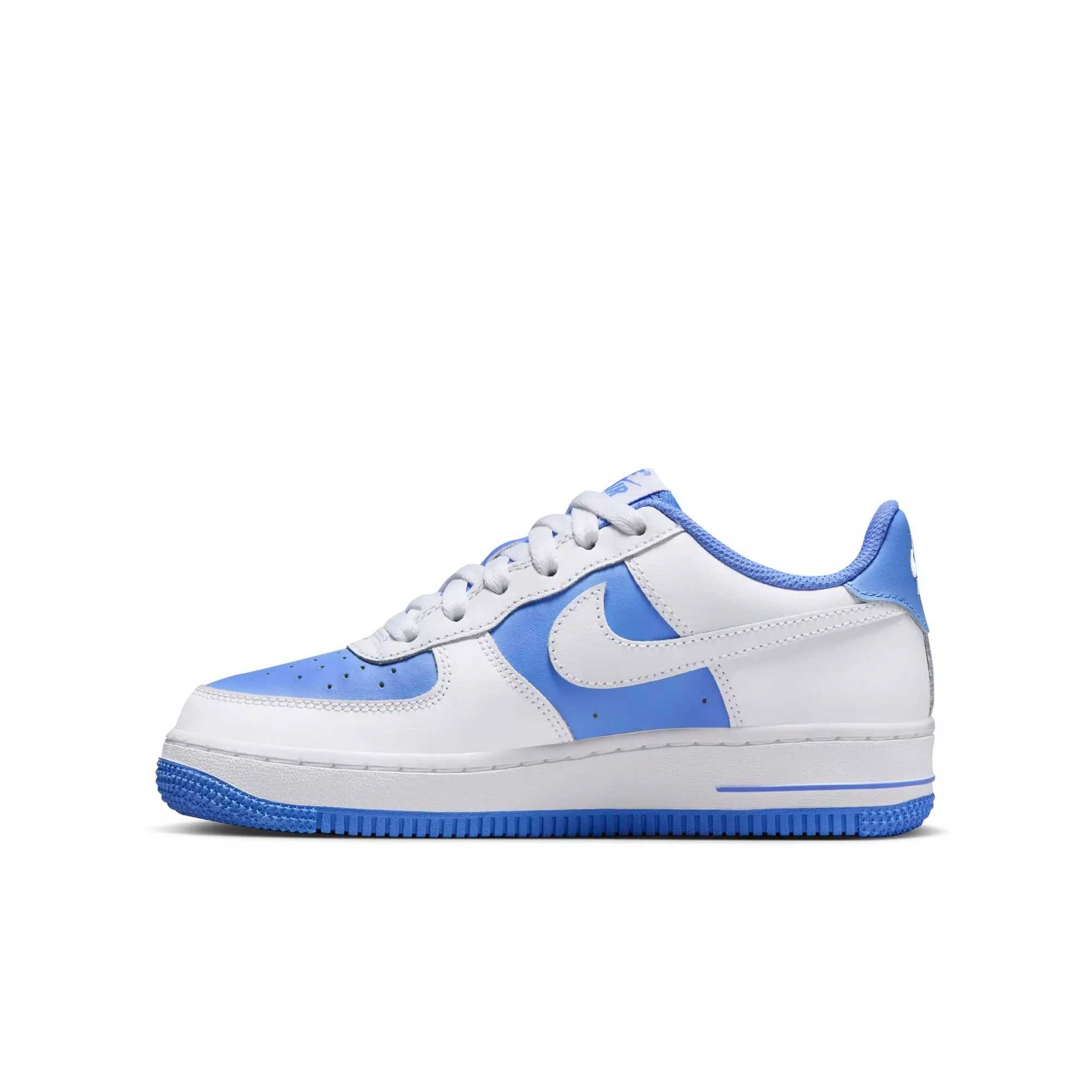 Nike Air Force 1 "White/Royal Pulse" Preschool Girls' Shoe - WHITE/BLUE