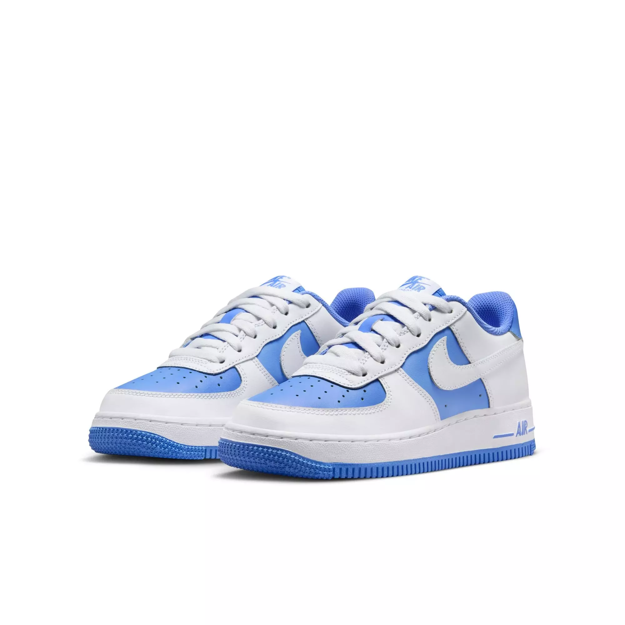 Nike Air Force 1 "White/Royal Pulse" Preschool Girls' Shoe - WHITE/BLUE