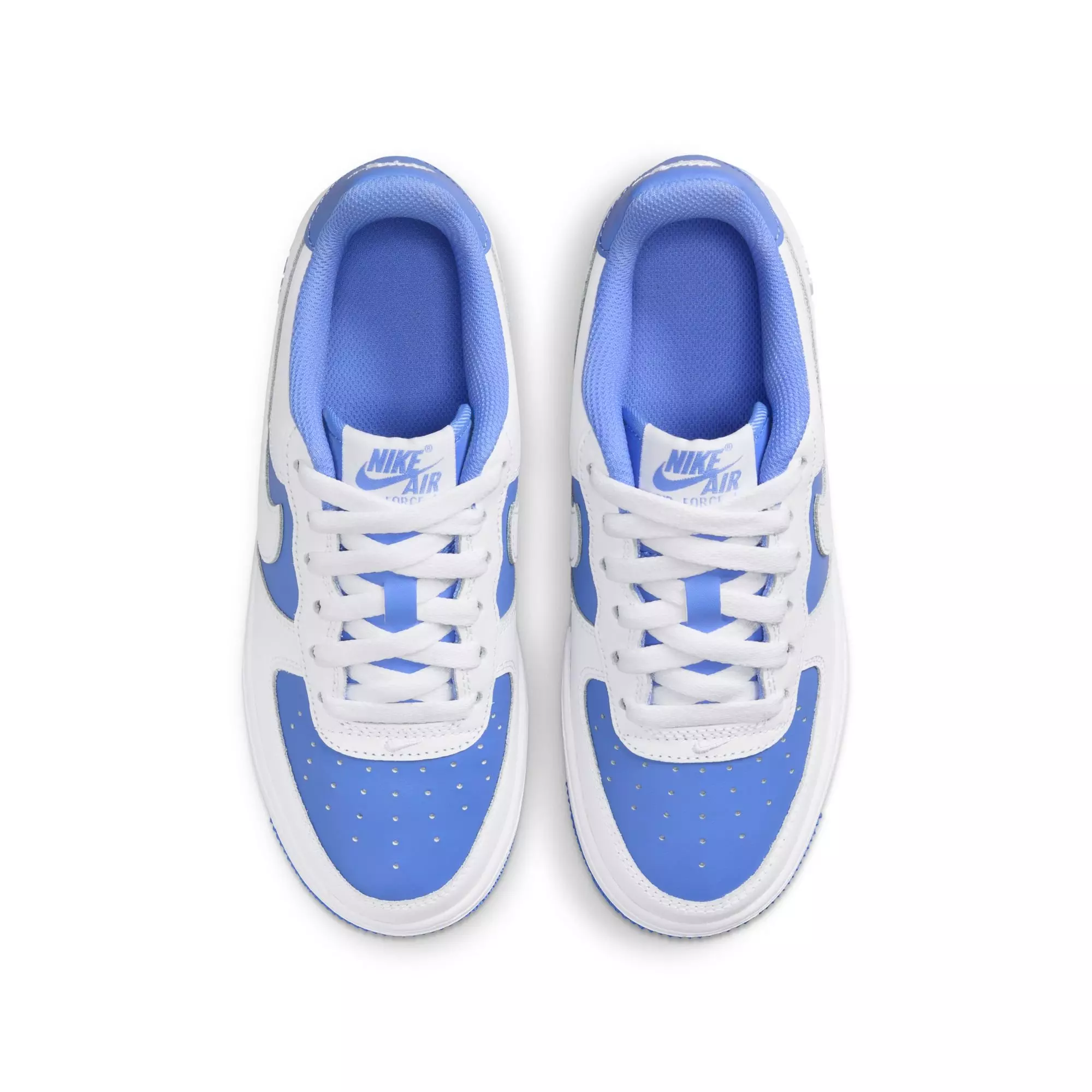 Nike Air Force 1 "White/Royal Pulse" Preschool Girls' Shoe - WHITE/BLUE