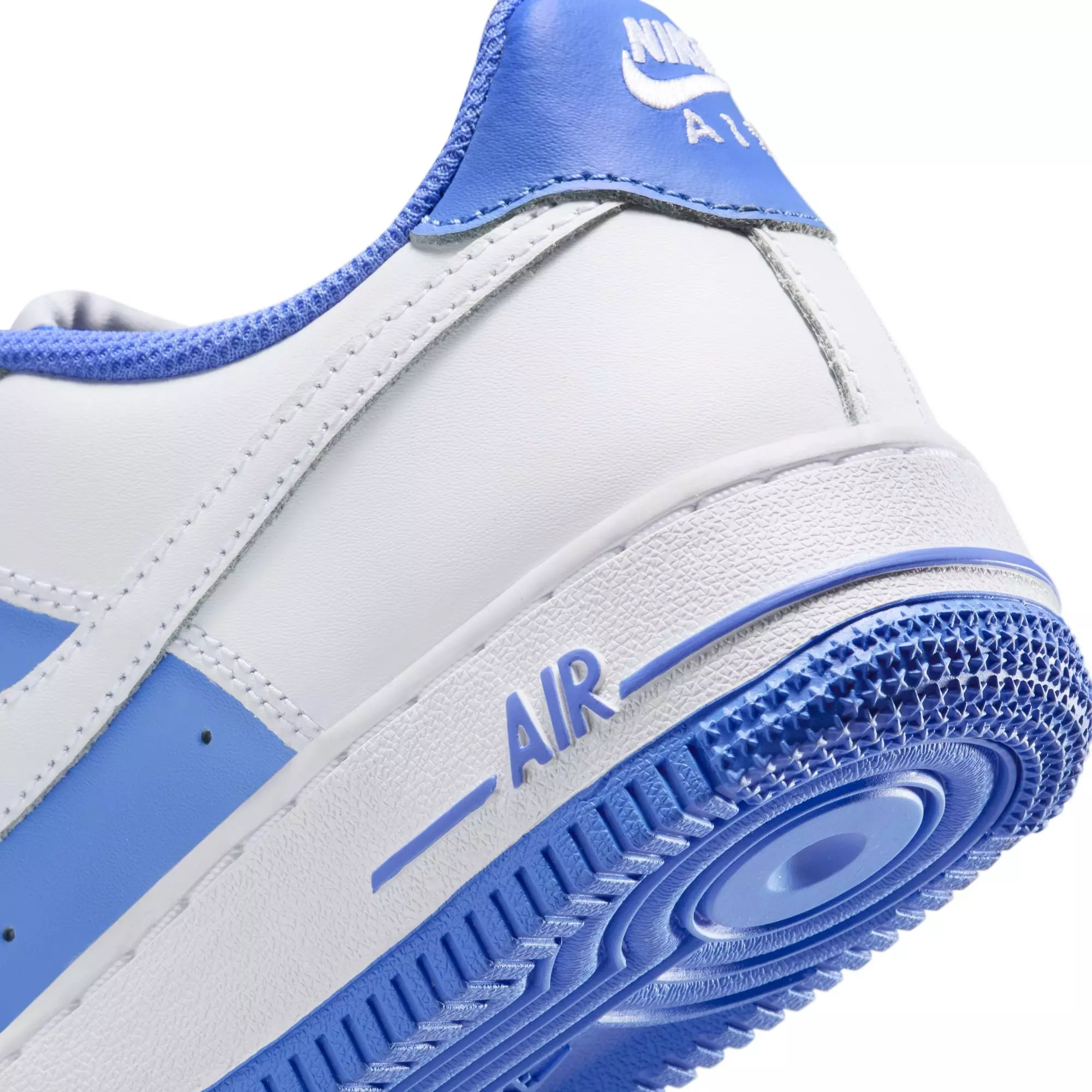 Nike Air Force 1 "White/Royal Pulse" Preschool Girls' Shoe - WHITE/BLUE
