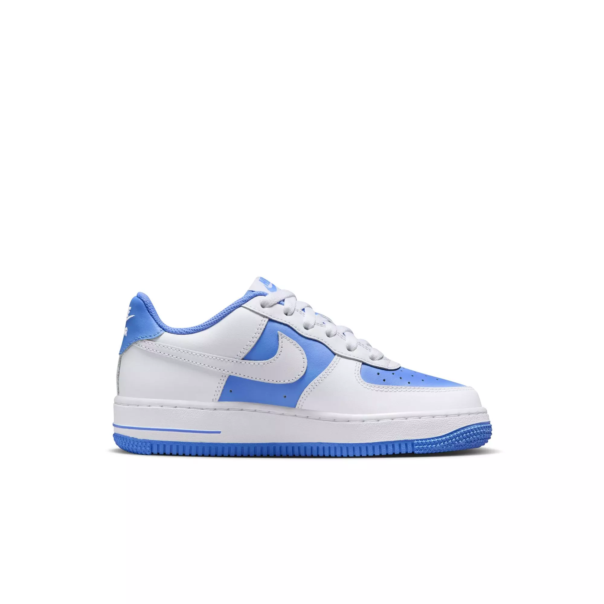 Nike Air Force 1 "White/Royal Pulse" Preschool Girls' Shoe - WHITE/BLUE