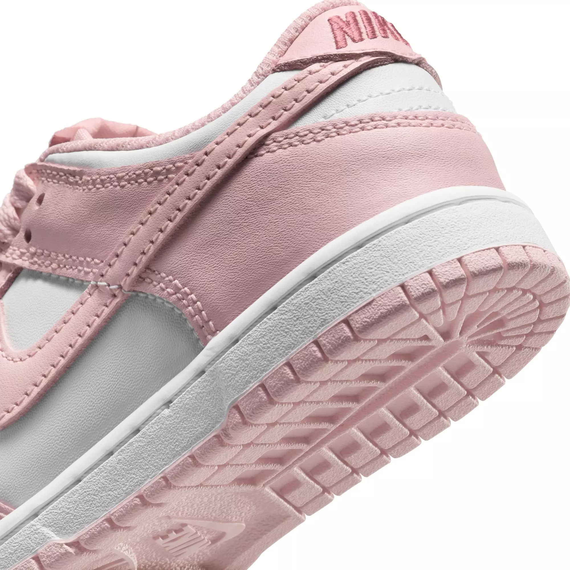 Nike Dunk Low "White/Pink Glaze/Pomegranate" Preschool Girls' Shoe - PINK/WHITE