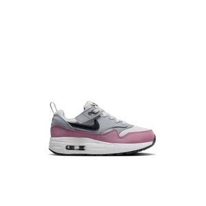 Nike Air Max 1 EasyOn "Summit White/Dk Smoke Grey/Wolf Grey" Toddler Girls' Shoe