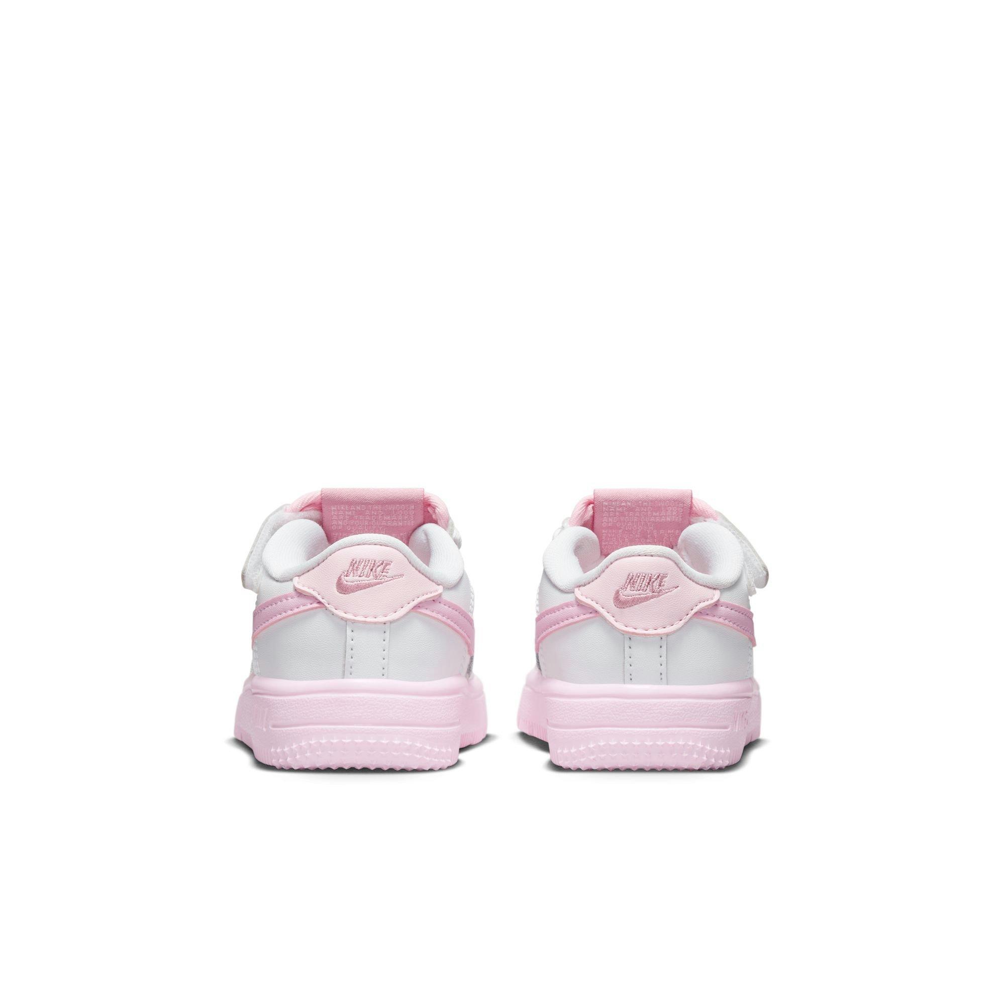 Nike Air Force 1 Low EasyOn Toddler Girls' "White/Pink Foam/Elemental Pink" Shoe