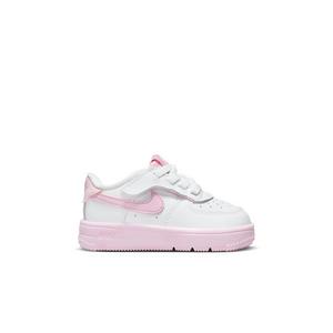 Nike Air Force 1 Low EasyOn "White/Pink Foam/Elemental Pink" Toddler Girls' Shoe