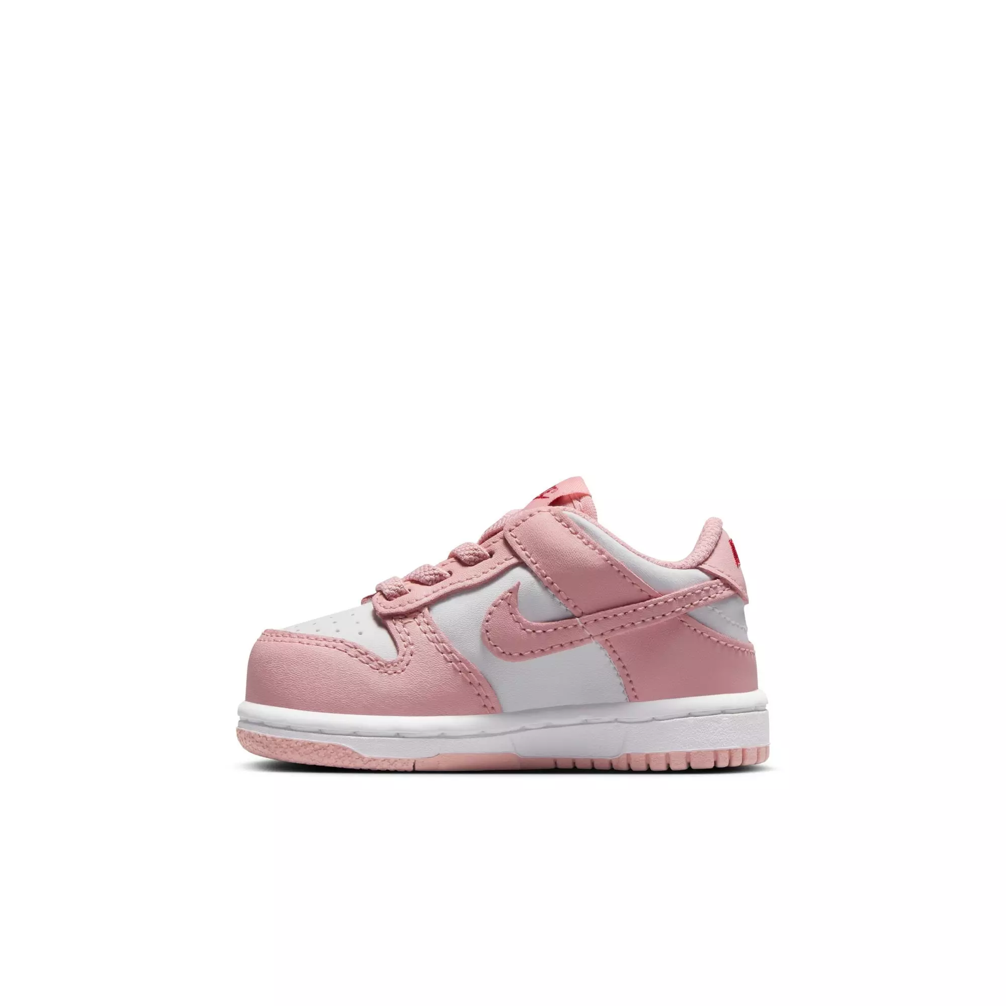 Nike Dunk Low "White/Pink Glaze/Pomegranate" Toddler Girls' Shoe - PINK/WHITE