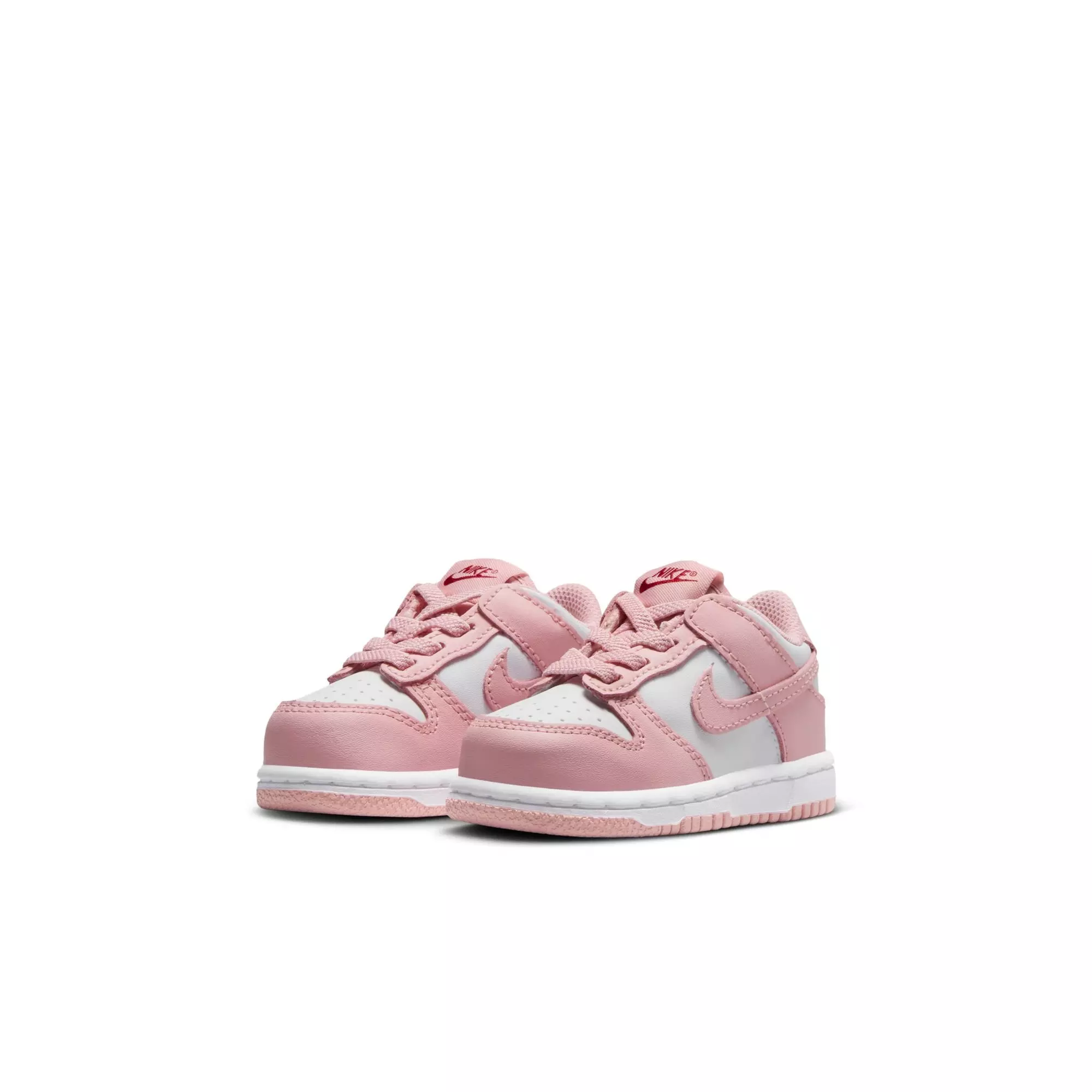 Nike Dunk Low "White/Pink Glaze/Pomegranate" Toddler Girls' Shoe - PINK/WHITE