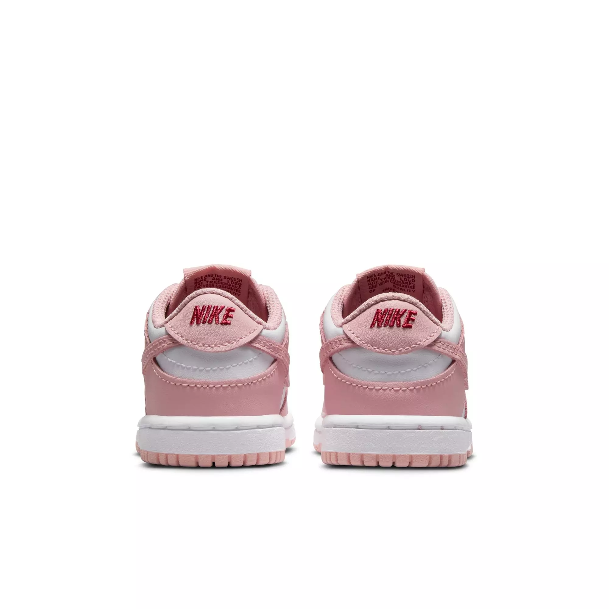 Nike Dunk Low "White/Pink Glaze/Pomegranate" Toddler Girls' Shoe - PINK/WHITE