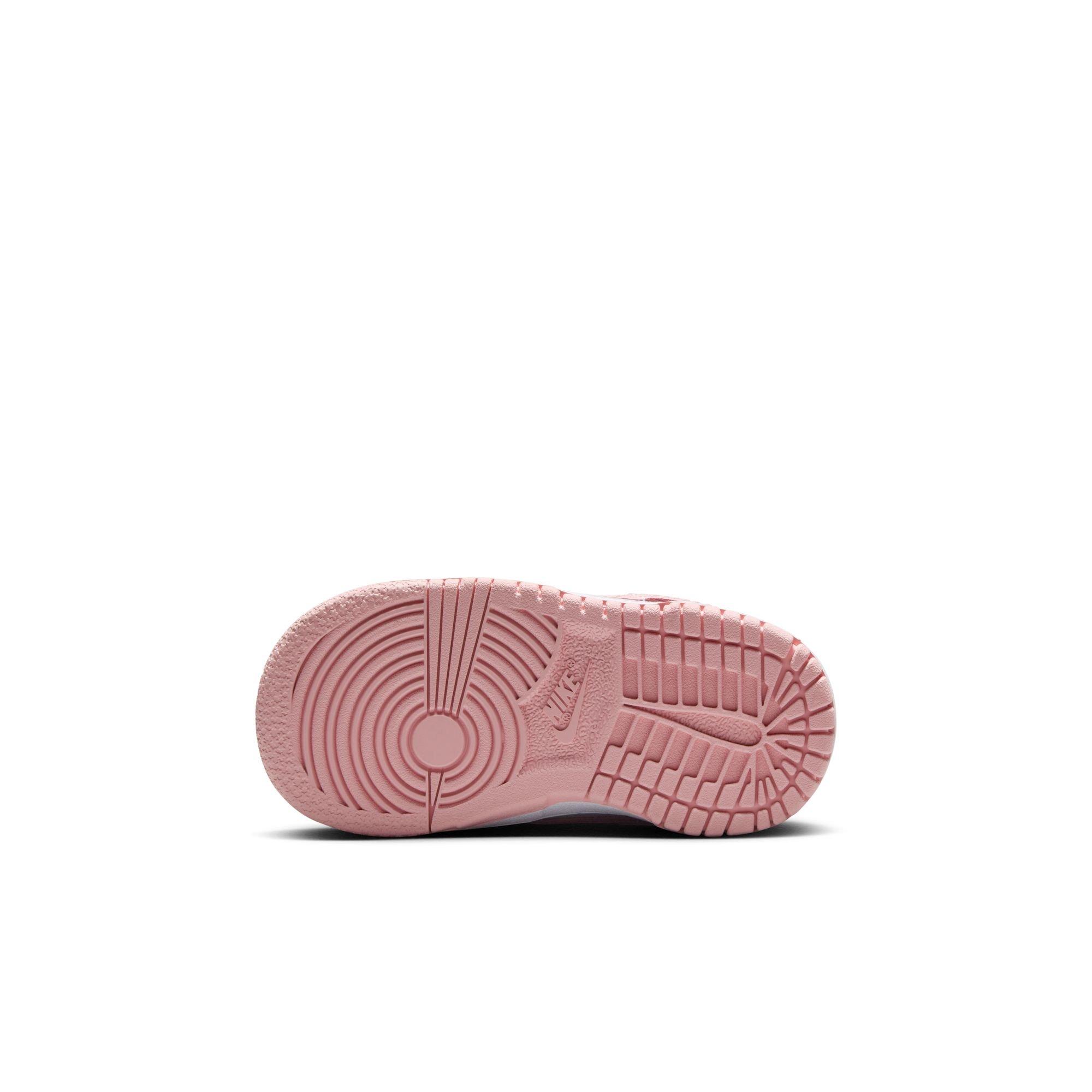 Nike Dunk Low Toddler Girls' "White/Pink Glaze/Pomegranate" Shoe