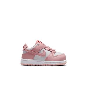 Nike Dunk Low "White/Pink Glaze/Pomegranate" Toddler Girls' Shoe