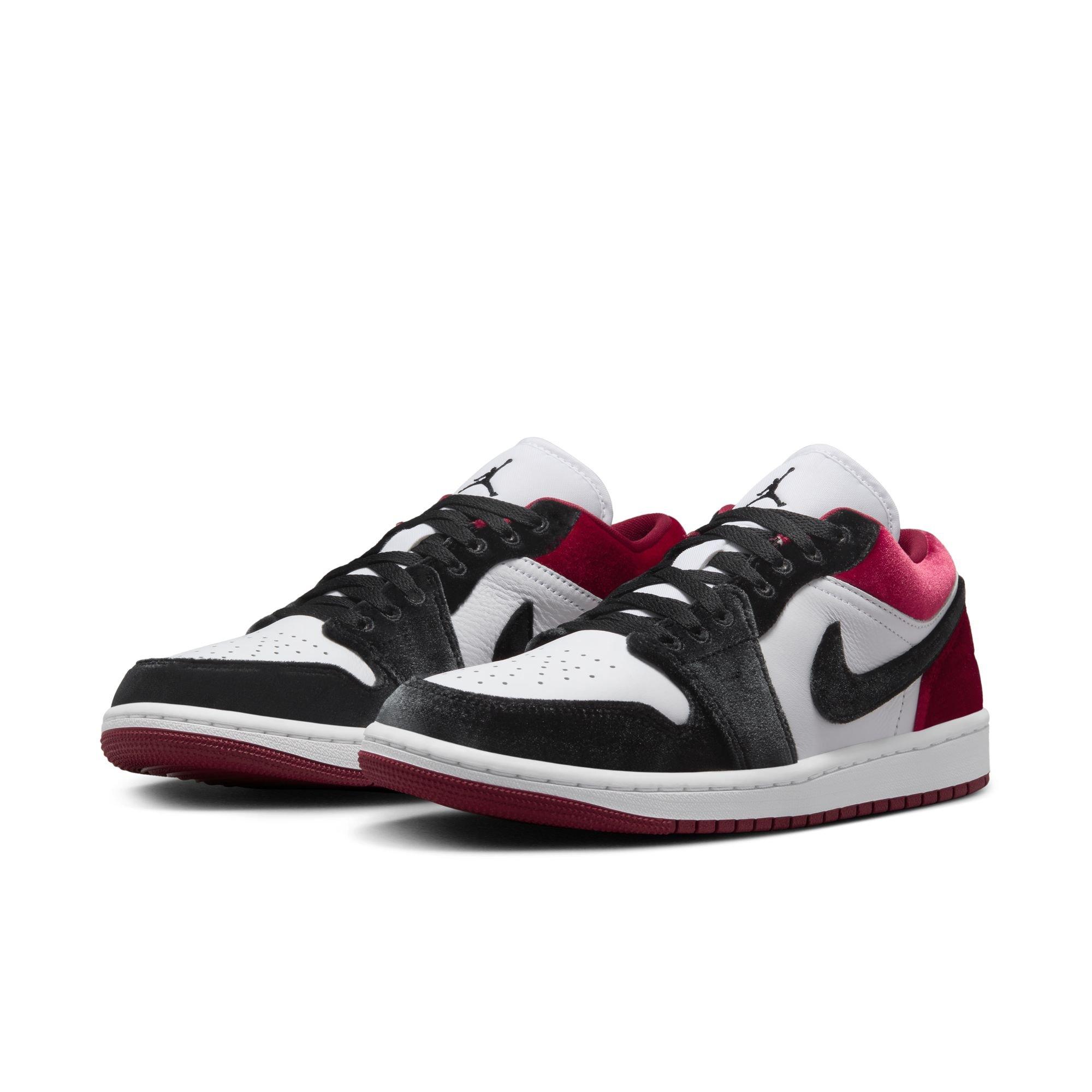 Jordan 1 Low SE "Black/White/Team Red" Women's Shoe - BLACK/RED/WHITE Thumbnail View 5