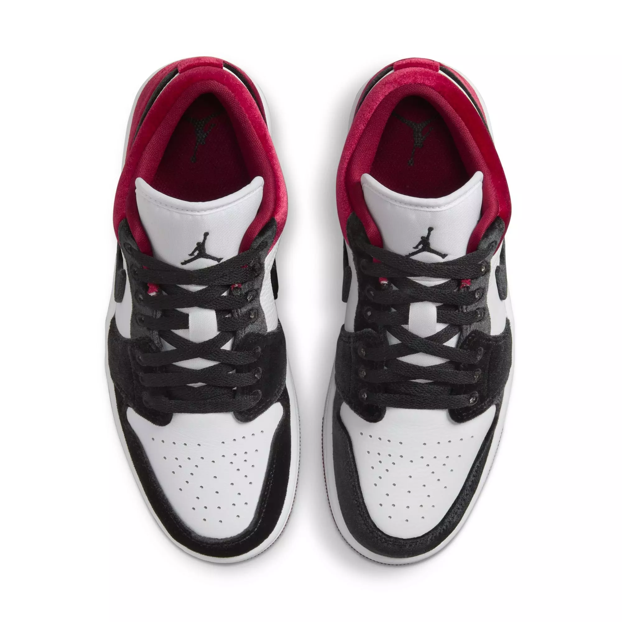 Jordan 1 Low SE "Black/White/Team Red" Women's Shoe - BLACK/RED/WHITE