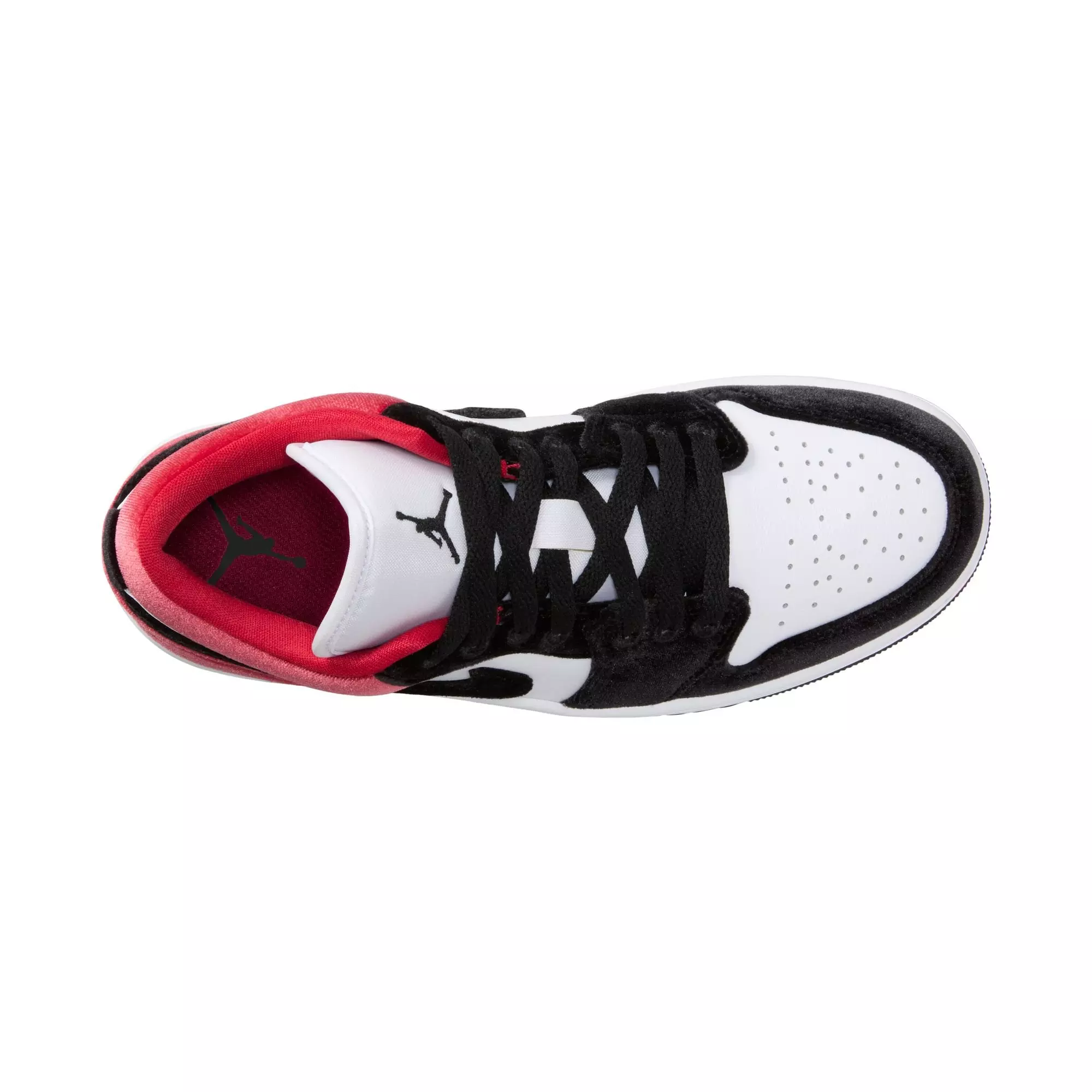 Jordan 1 Low SE "Black/White/Team Red" Women's Shoe - BLACK/RED/WHITE