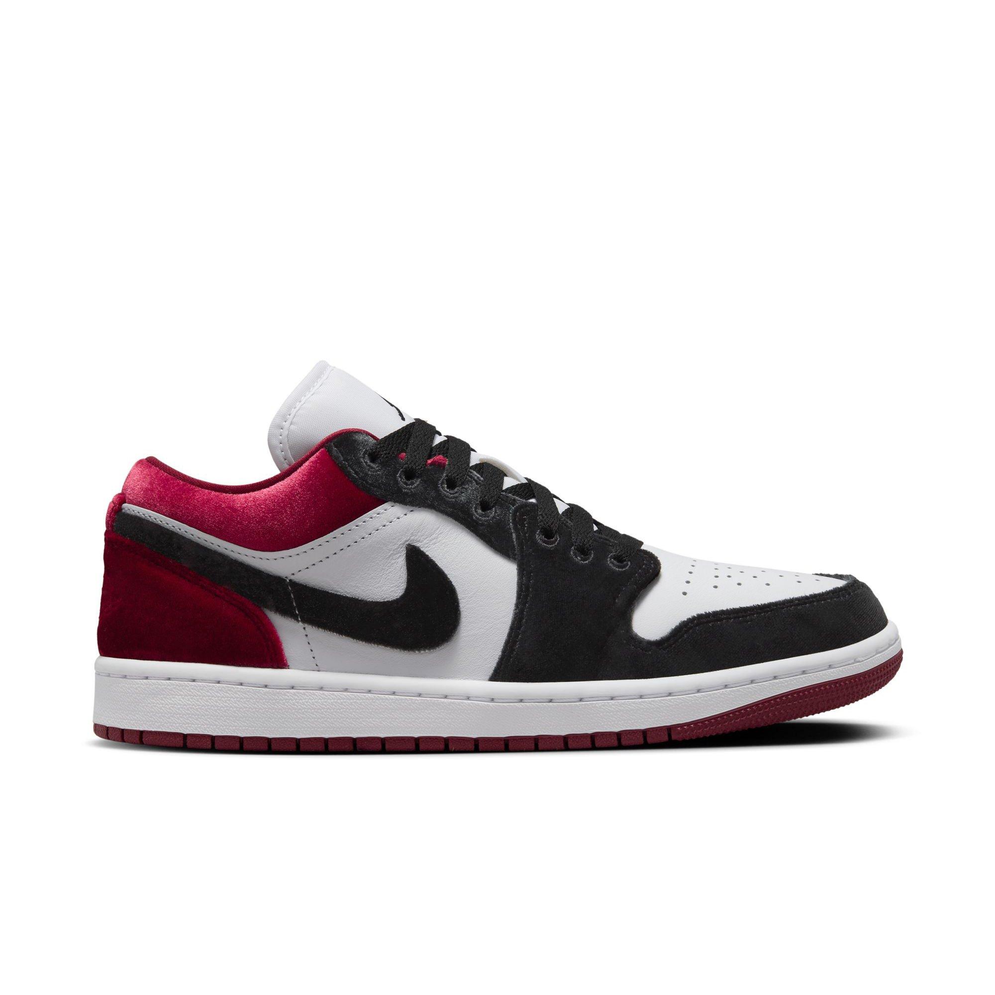 Jordan 1 Low SE "Black/White/Team Red" Women's Shoe - BLACK/RED/WHITE Thumbnail View 1