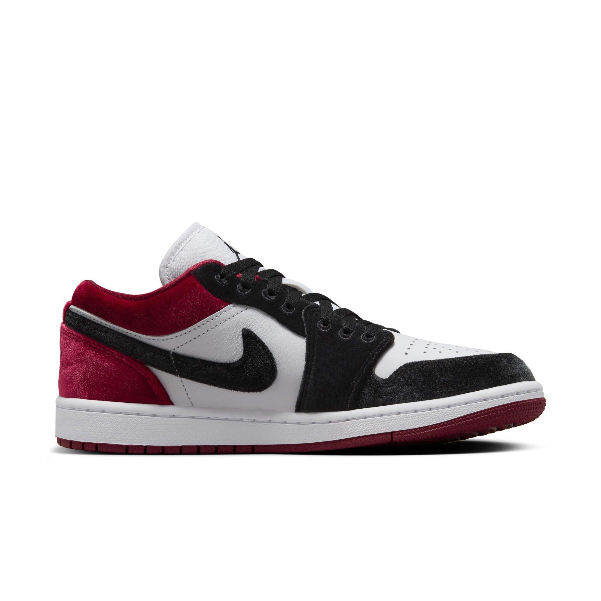 Jordan 1 Low SE "Black/White/Team Red" Women's Shoe - BLACK/RED/WHITE Thumbnail View 2