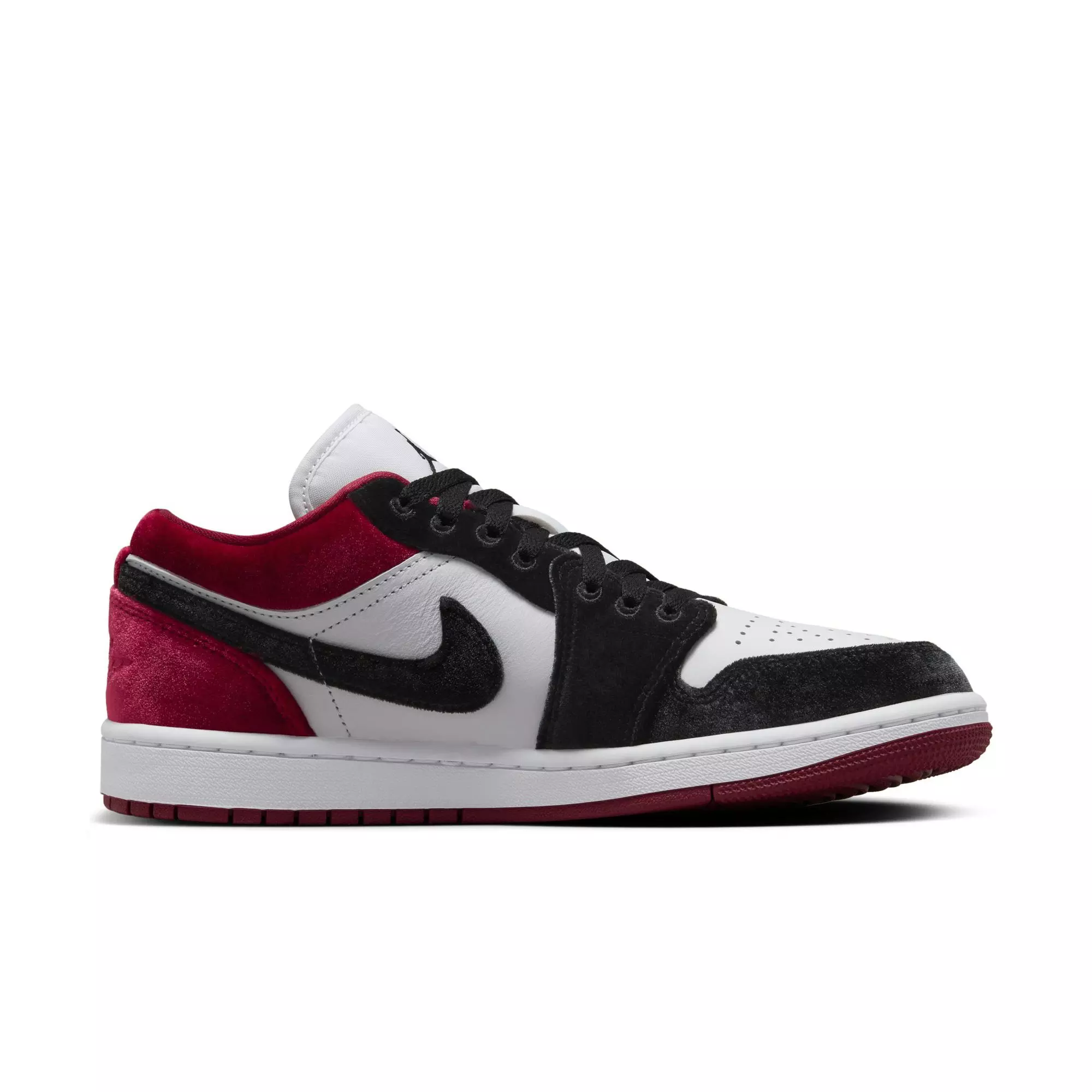 Jordan 1 Low SE "Black/White/Team Red" Women's Shoe - BLACK/RED/WHITE