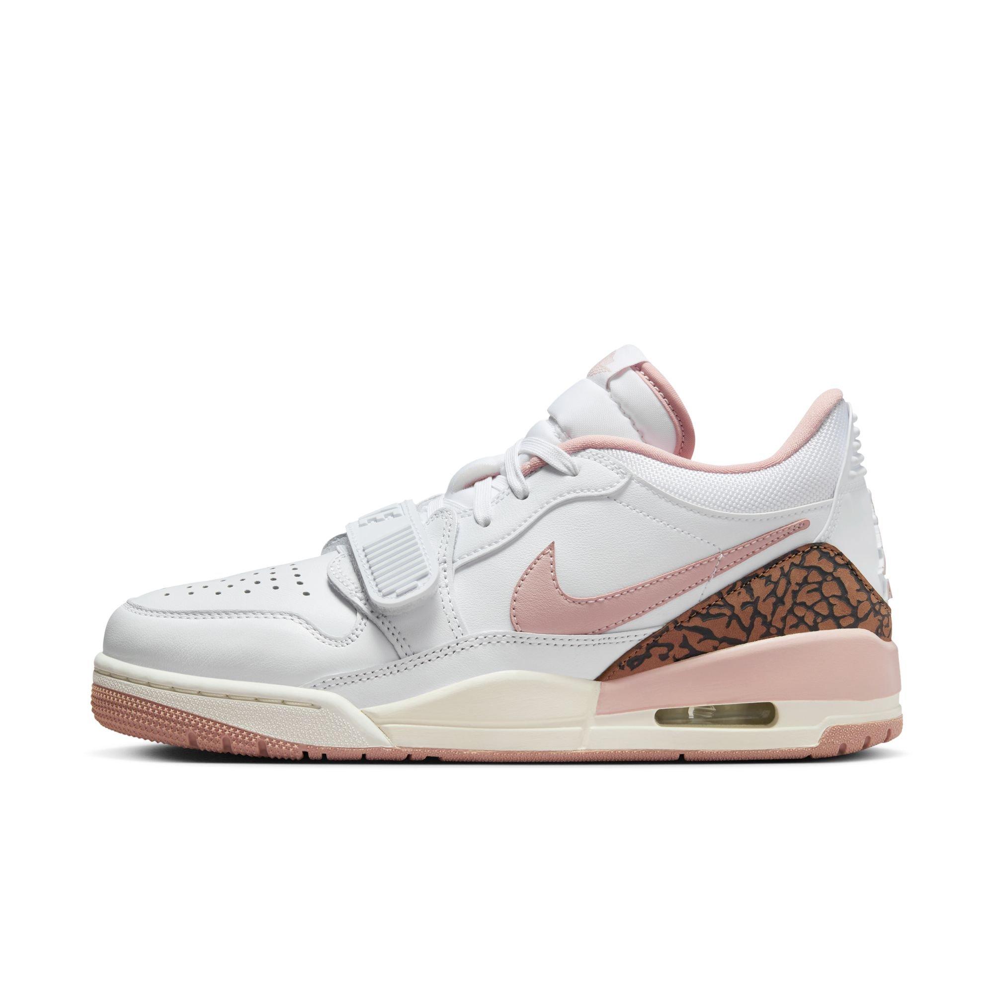 Jordan Legacy 312 Low "White/Pink Oxford/Archaeo Brown/Sail" Women's Shoe - WHITE/PINK Thumbnail View 3