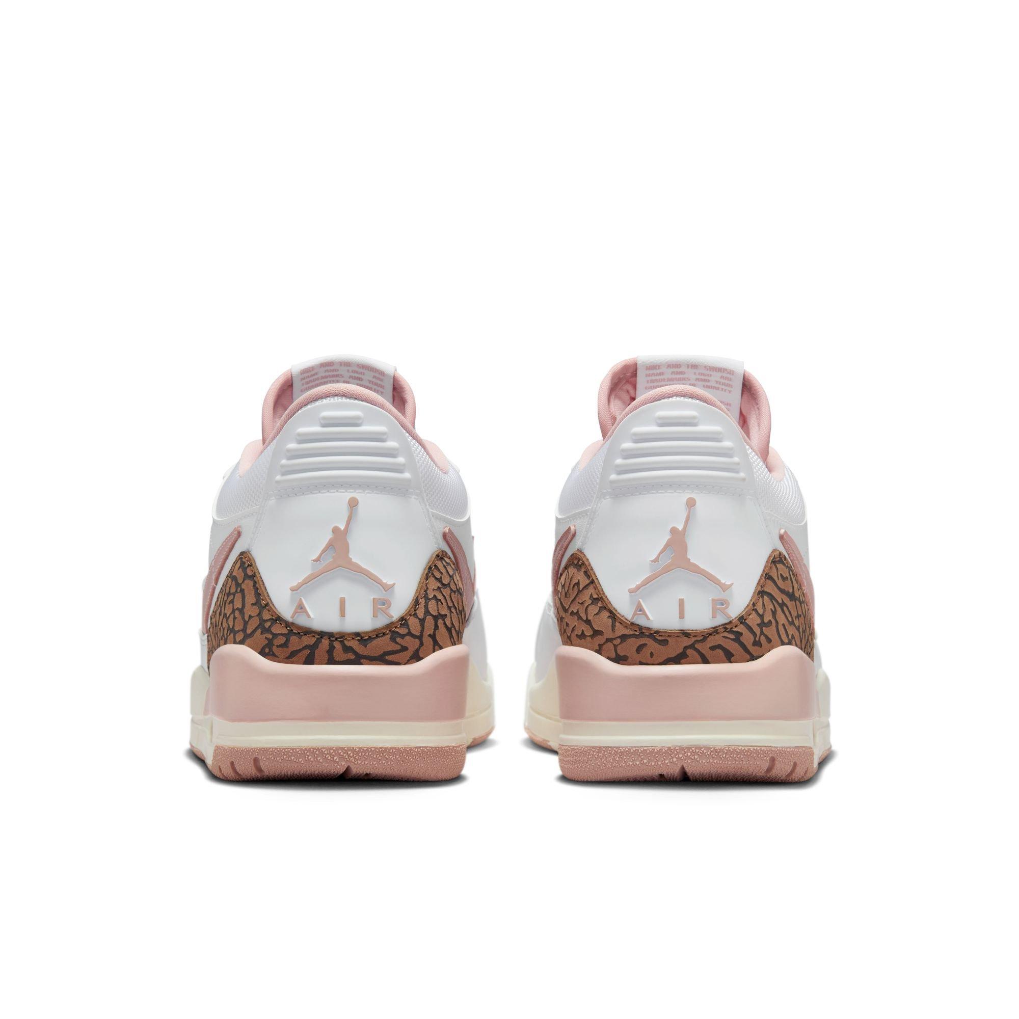 Jordan Legacy 312 Low "White/Pink Oxford/Archaeo Brown/Sail" Women's Shoe - WHITE/PINK Thumbnail View 7