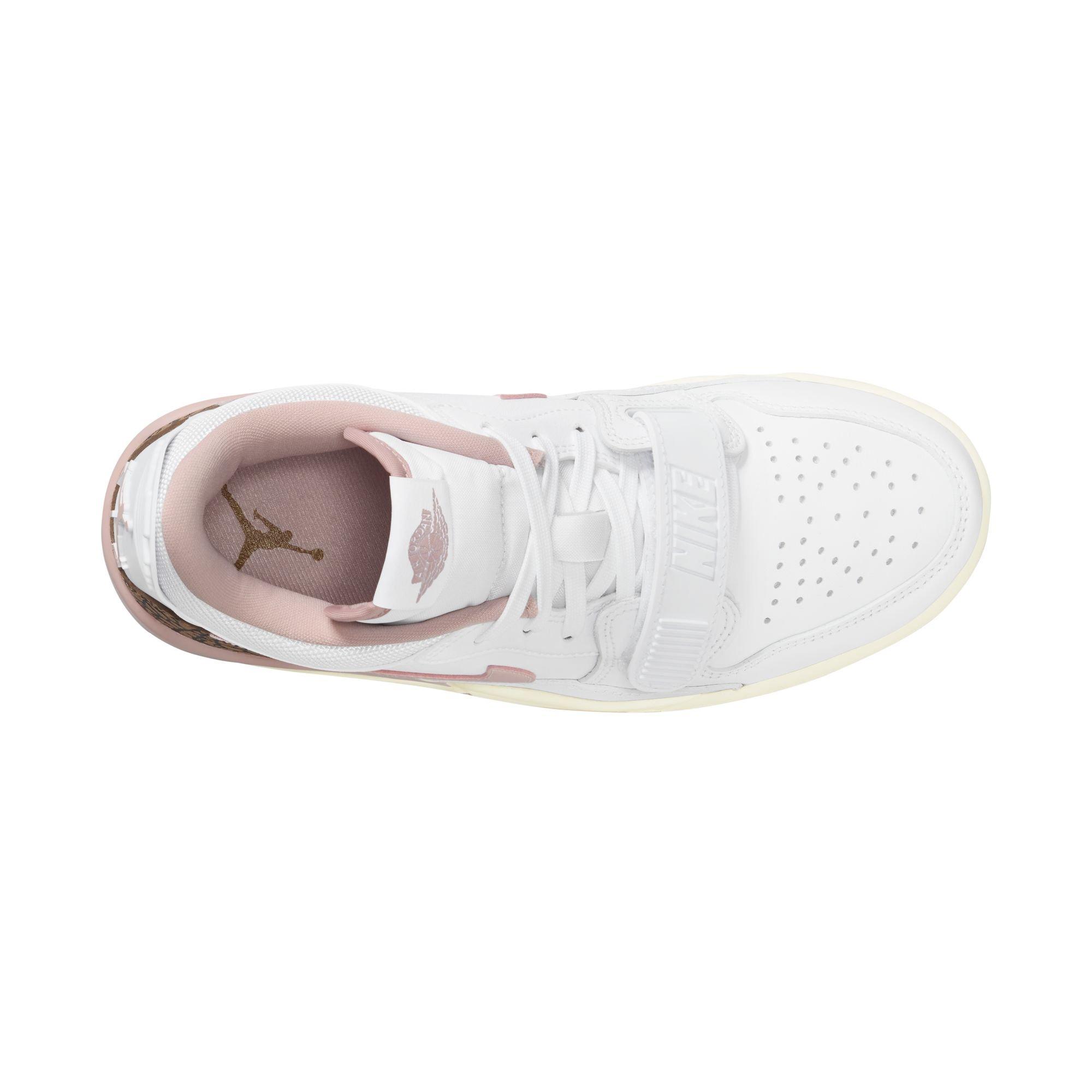 Jordan Legacy 312 Low "White/Pink Oxford/Archaeo Brown/Sail" Women's Shoe - WHITE/PINK Thumbnail View 8