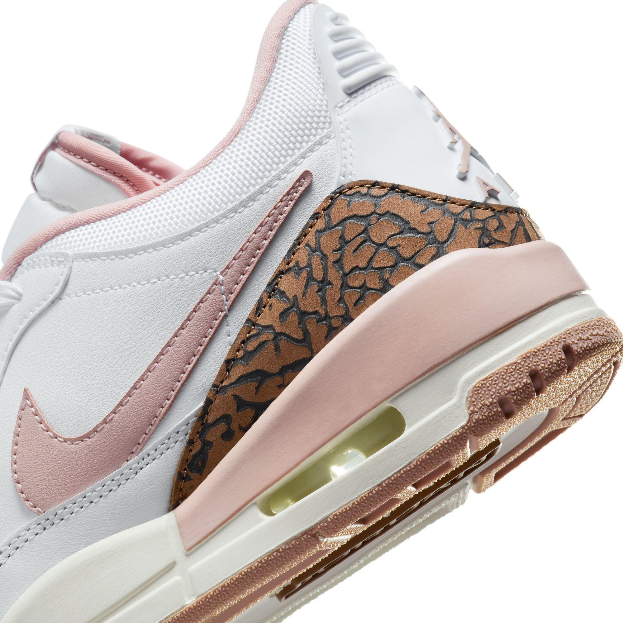 Jordan Legacy 312 Low "White/Pink Oxford/Archaeo Brown/Sail" Women's Shoe - WHITE/PINK Thumbnail View 11