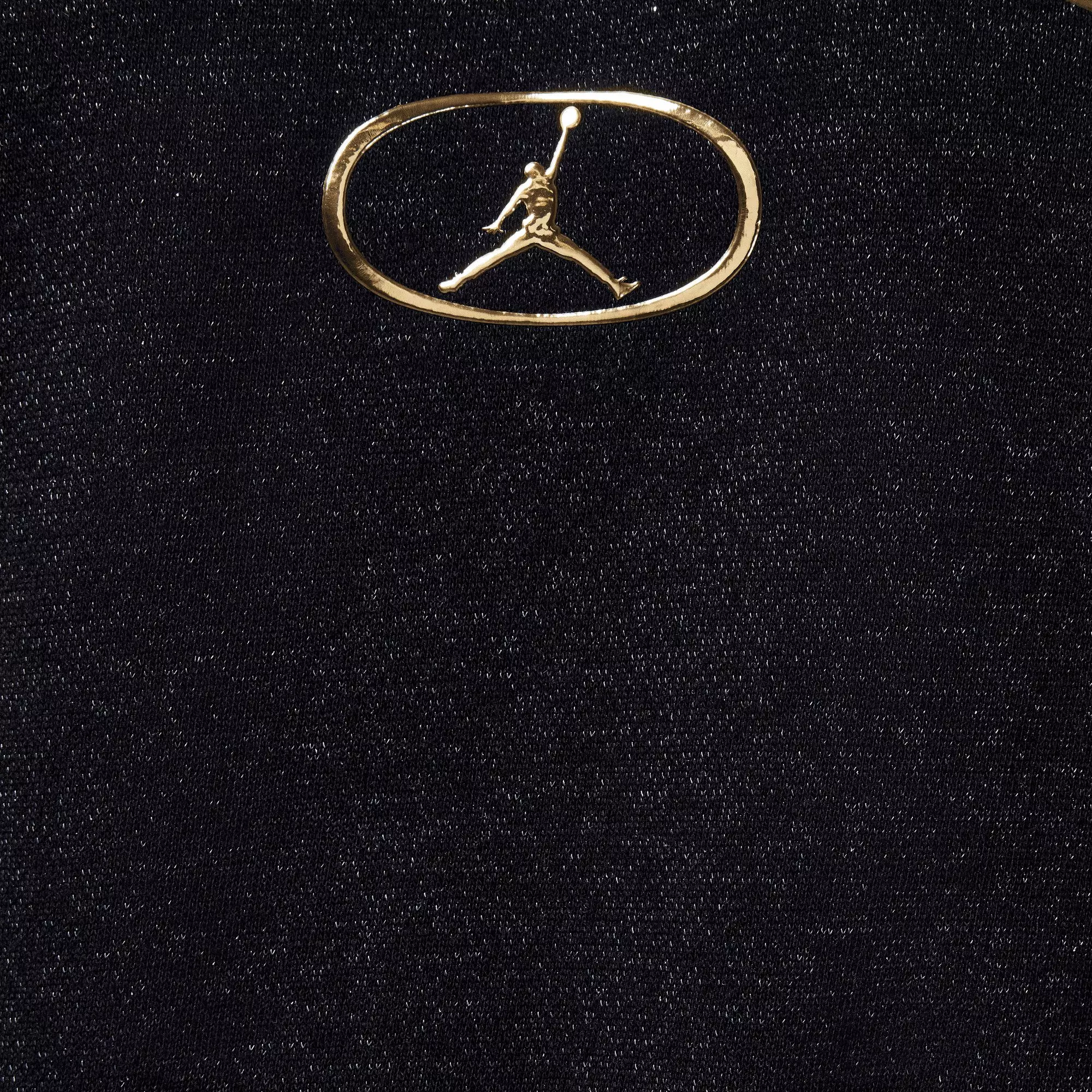 Jordan Big Girls' 1st Crew Sweatshirt - BLACK/GOLD