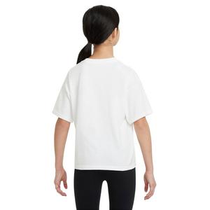 Nike Big Girls' Sportswear Tee-White
