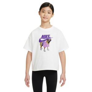Nike Big Girls' Sportswear Tee-White