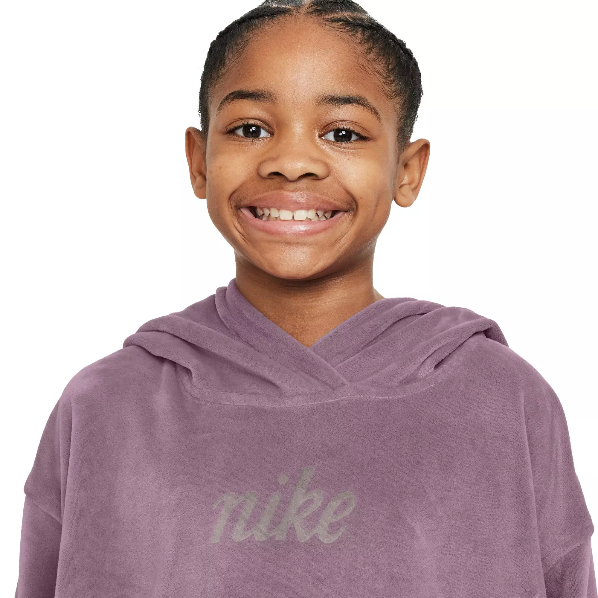 Nike Big Girls' Sportswear Pullover Hoodie - PINK