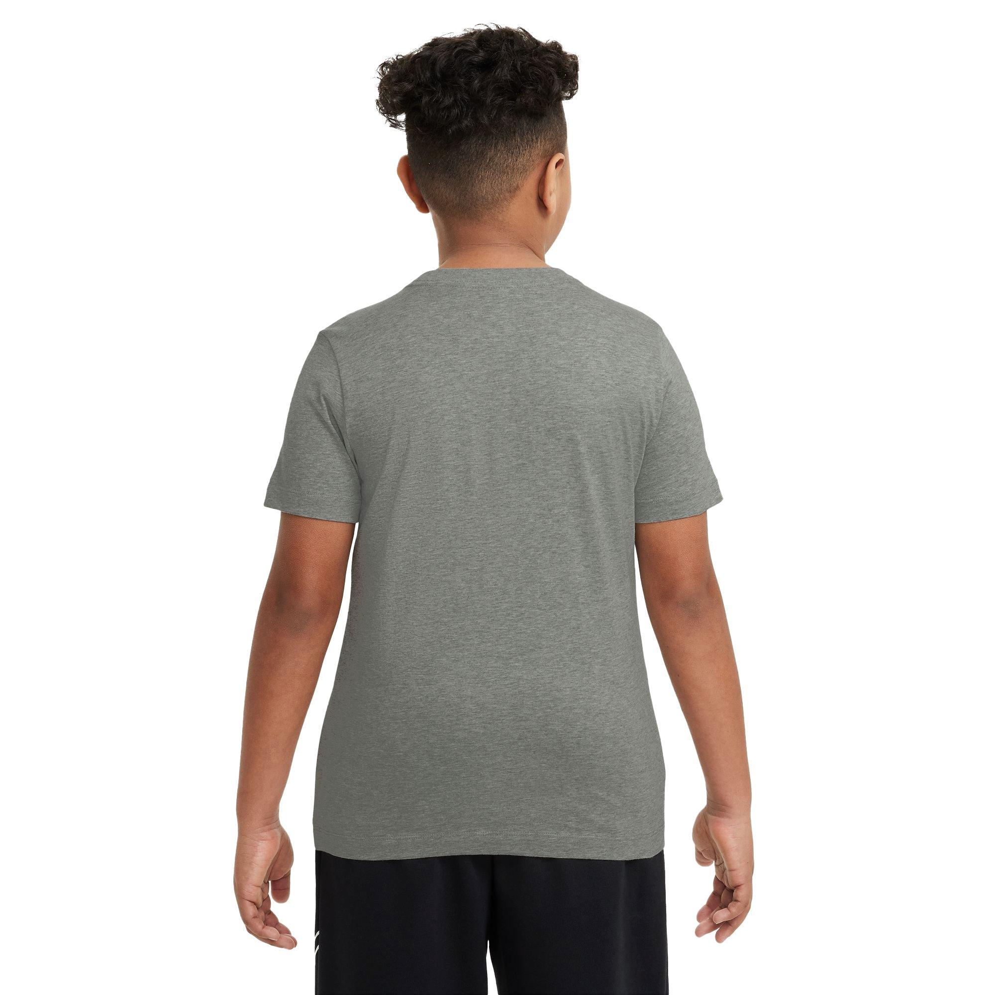 Nike Big Boys' Sportswear Futura Tee - Grey - GREY Thumbnail View 2