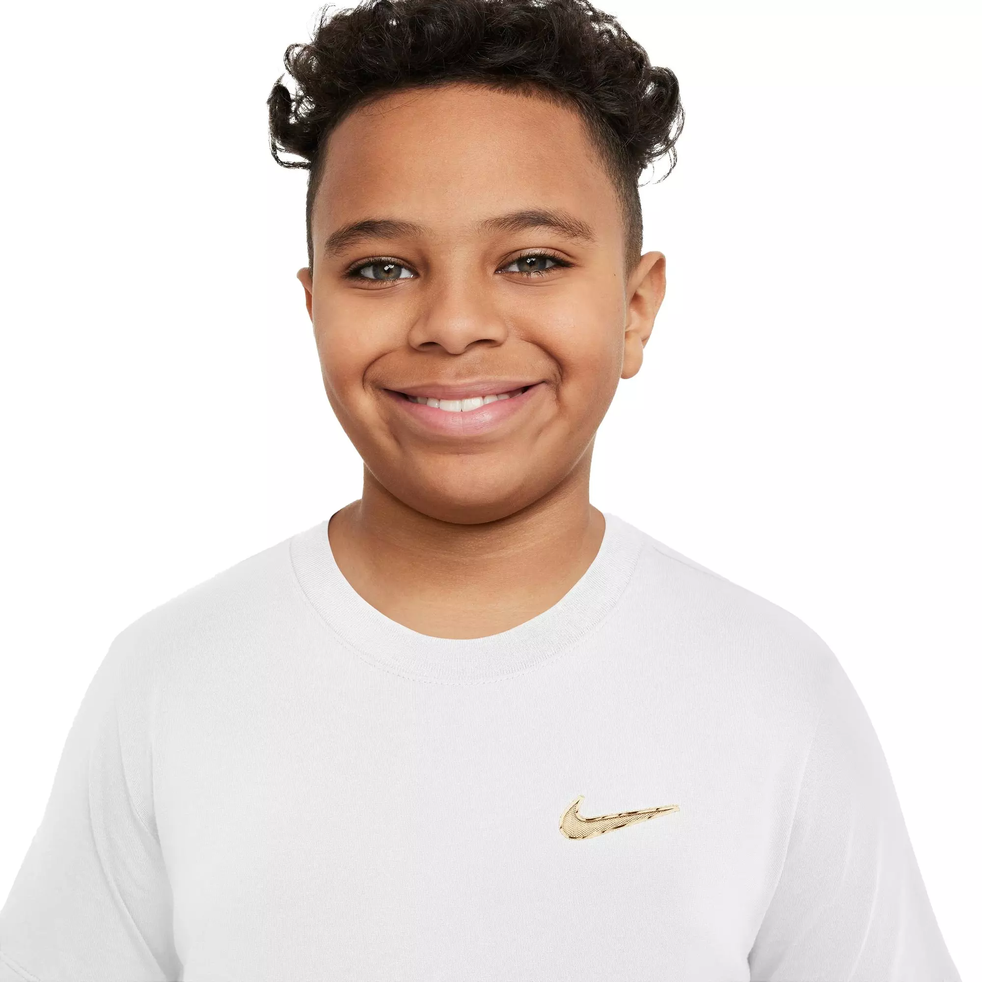 Nike Big Boys' Sportswear Glow Tee - WHITE
