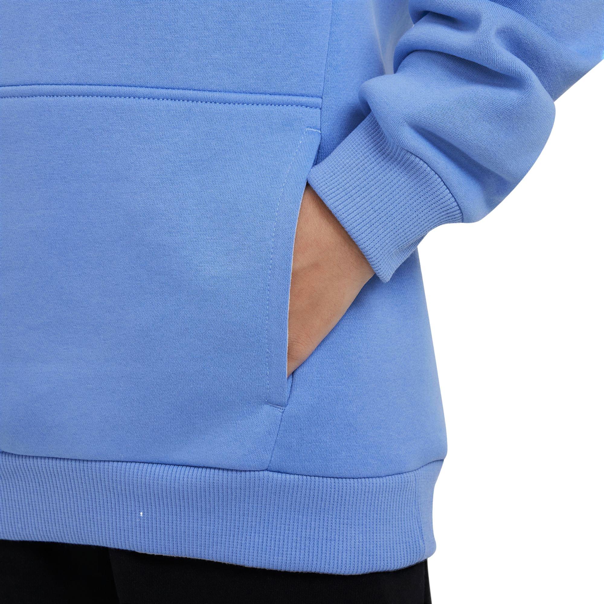 Nike Big Kids' Sportswear Club Fleece Pullover Hoodie - Light Royal - LIGHT ROYAL Thumbnail View 3