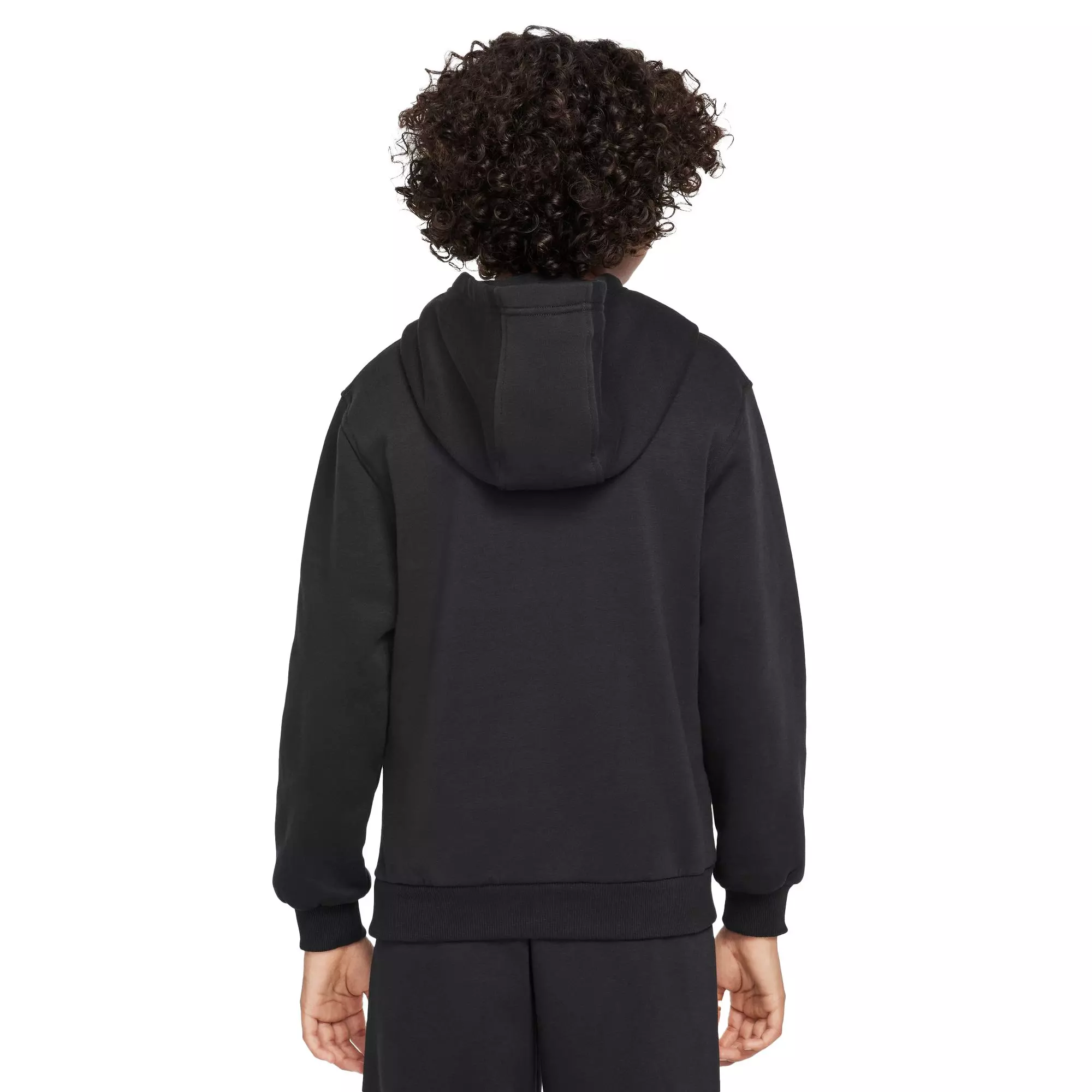 Nike Big Boys' Sportswear Club Fleece Pullover Hoodie - BLACK