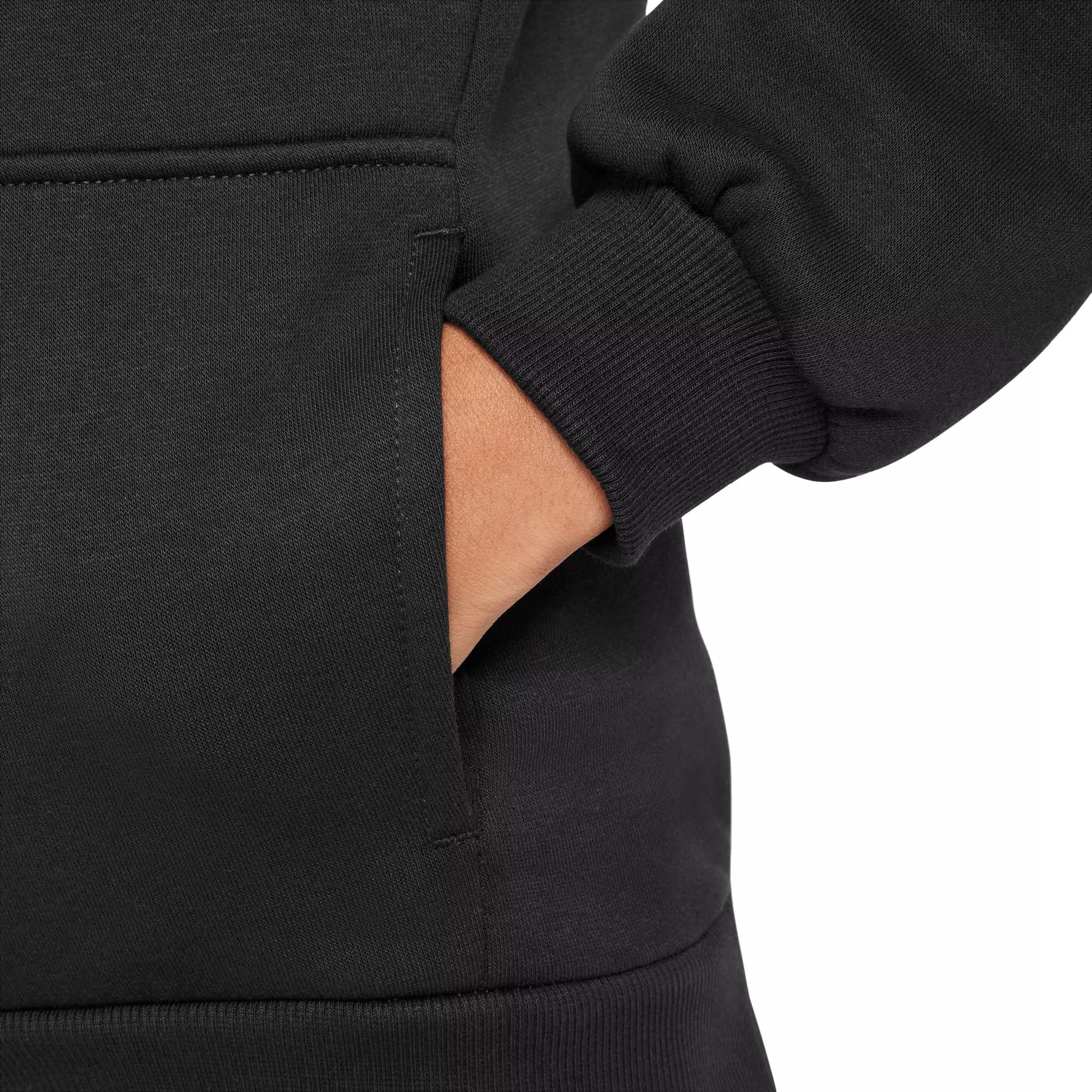 Nike Big Boys' Sportswear Club Fleece Pullover Hoodie - BLACK