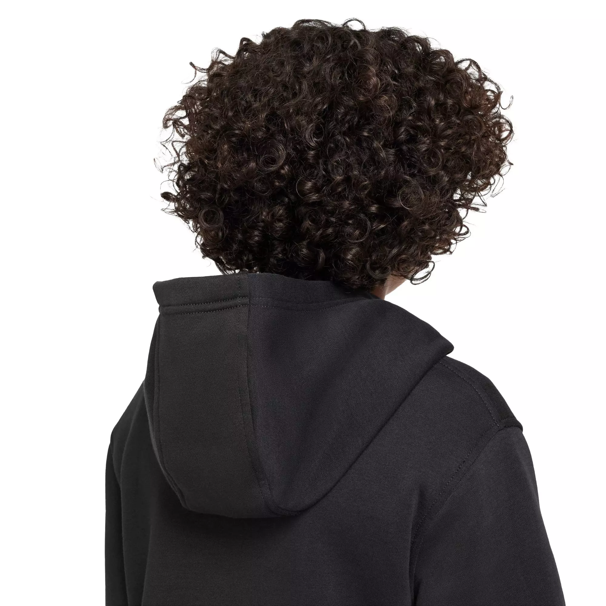 Nike Big Boys' Sportswear Club Fleece Pullover Hoodie - BLACK