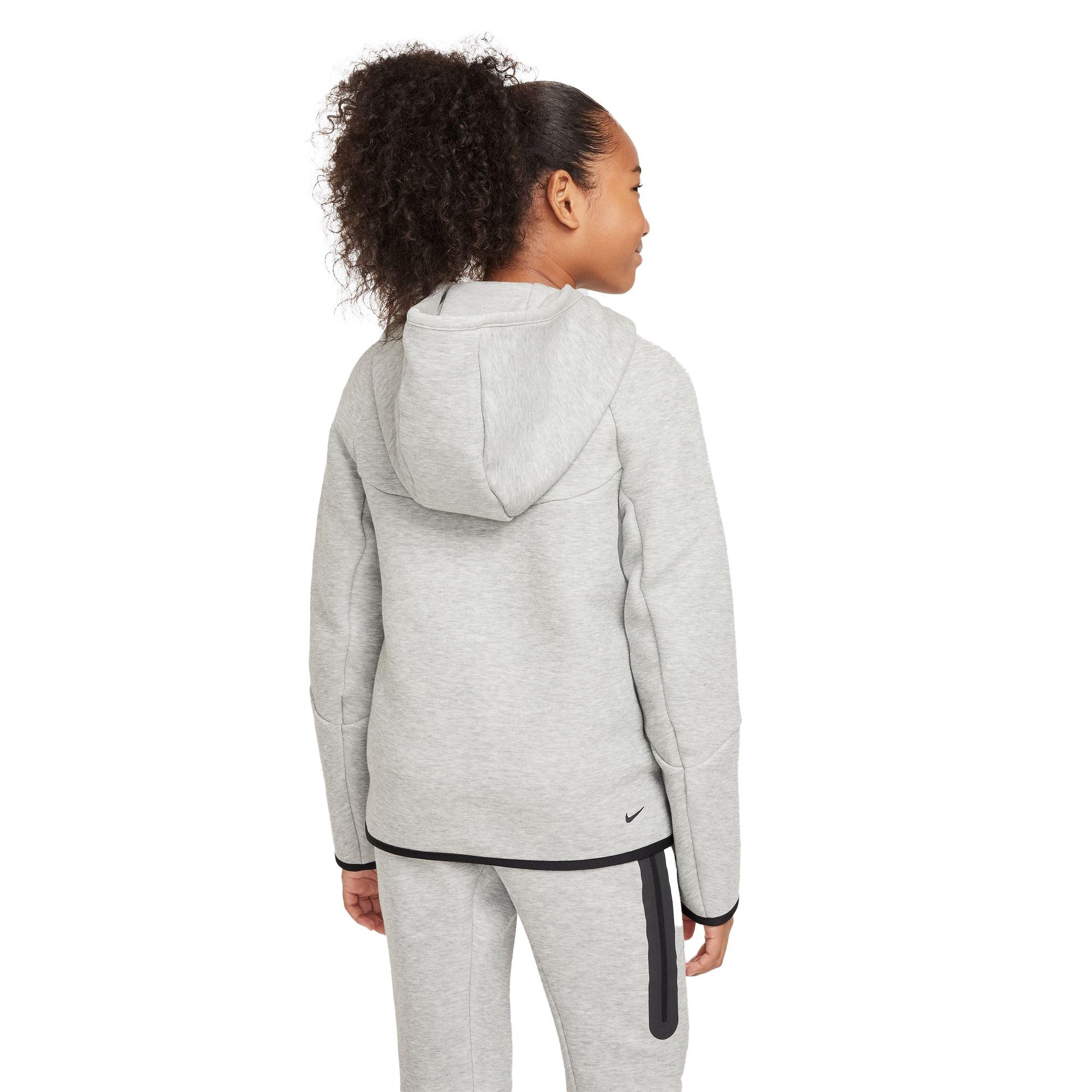 Nike Big Kids' Sportswear Tech Fleece Full-Zip Jacket - Grey - GREY Thumbnail View 2