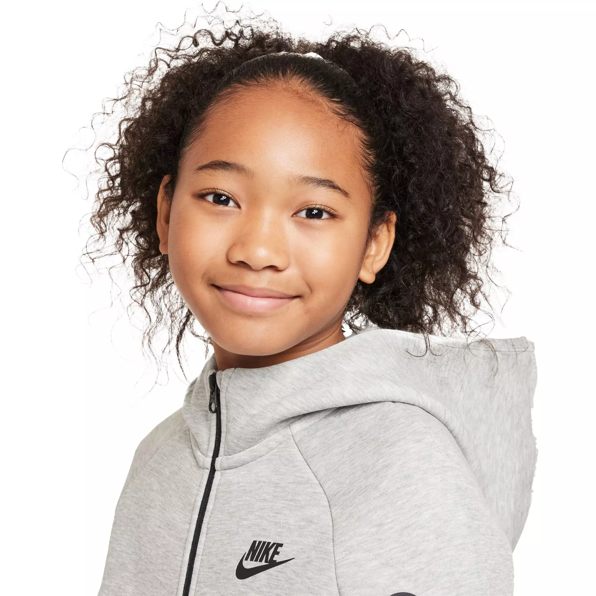 Nike Big Kids' Sportswear Tech Fleece Full-Zip Jacket - GREY