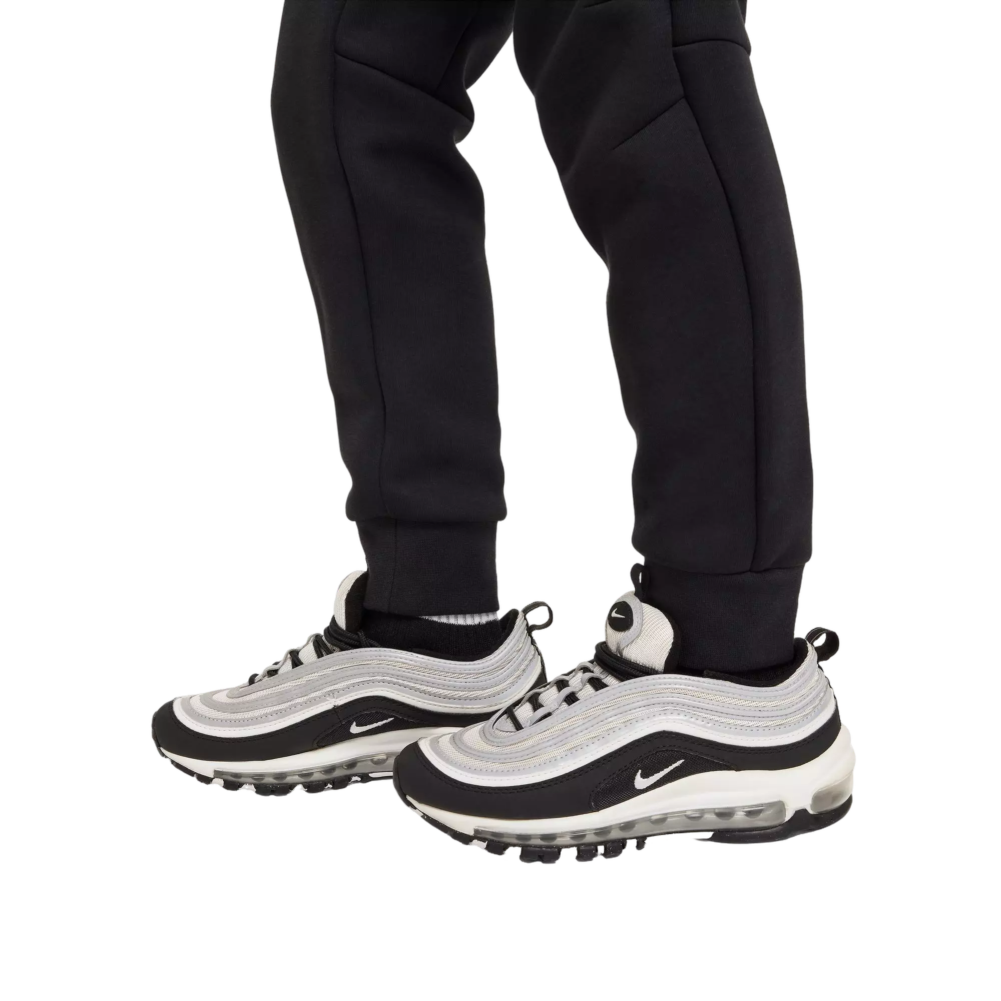Nike Big Boys' Sportswear Tech Fleece Joggers - Black/Black - BLACK/BLACK