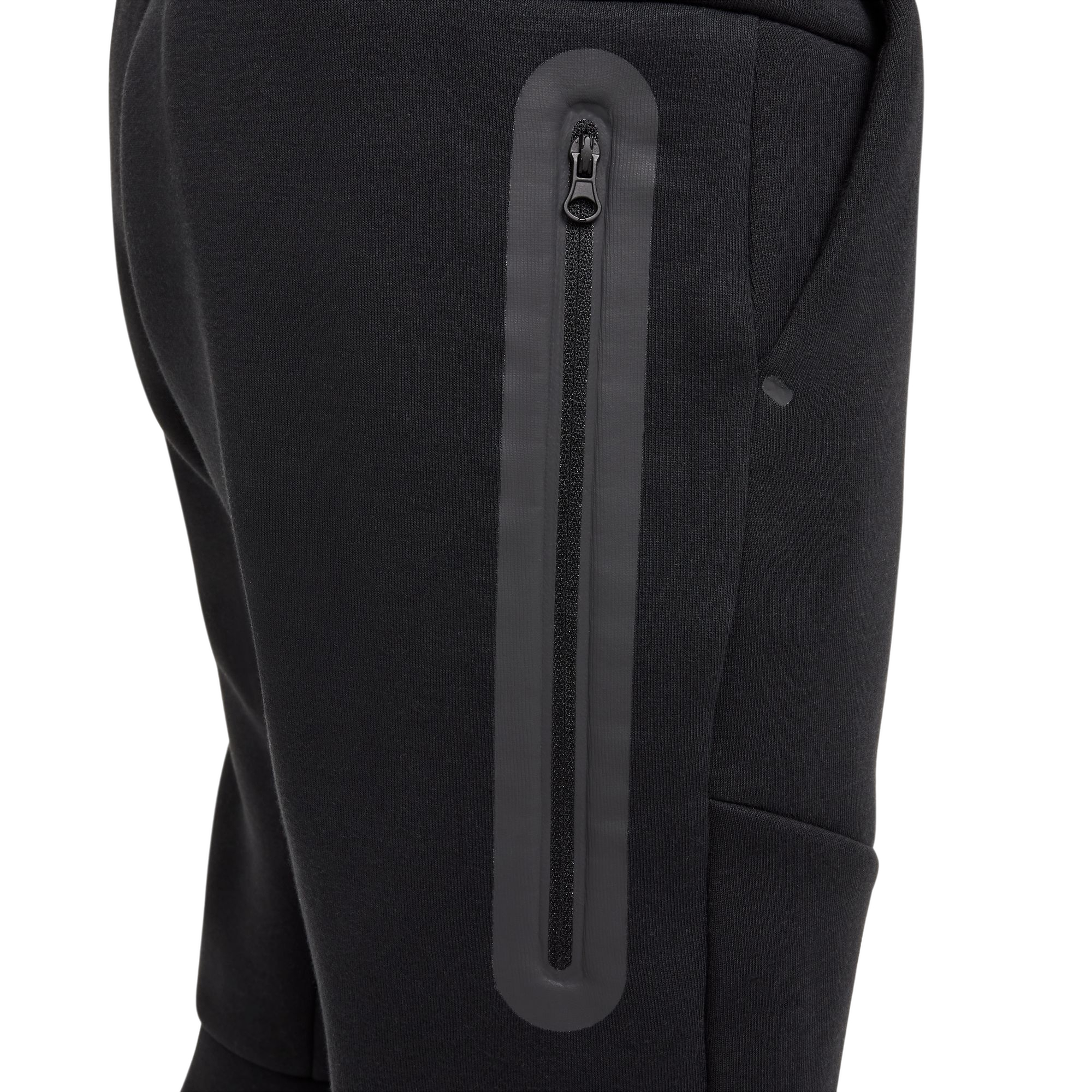 Nike Big Boys' Sportswear Tech Fleece Joggers - Black/Black - BLACK/BLACK Thumbnail View 6