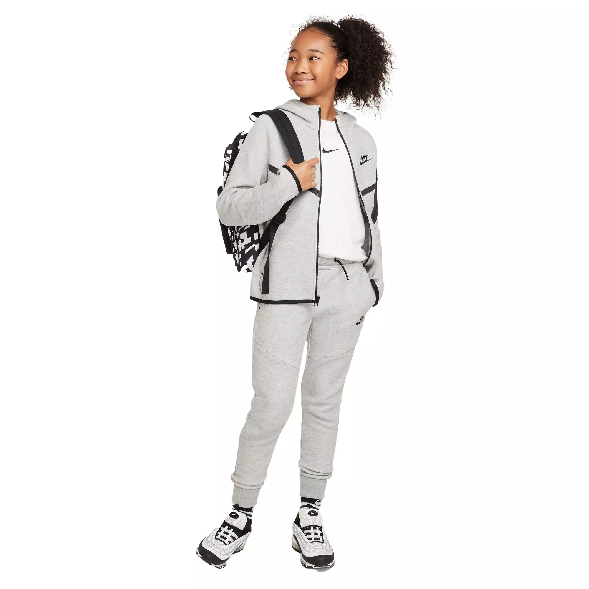 Nike Big Boys' Sportswear Tech Fleece Joggers-Grey - GREY