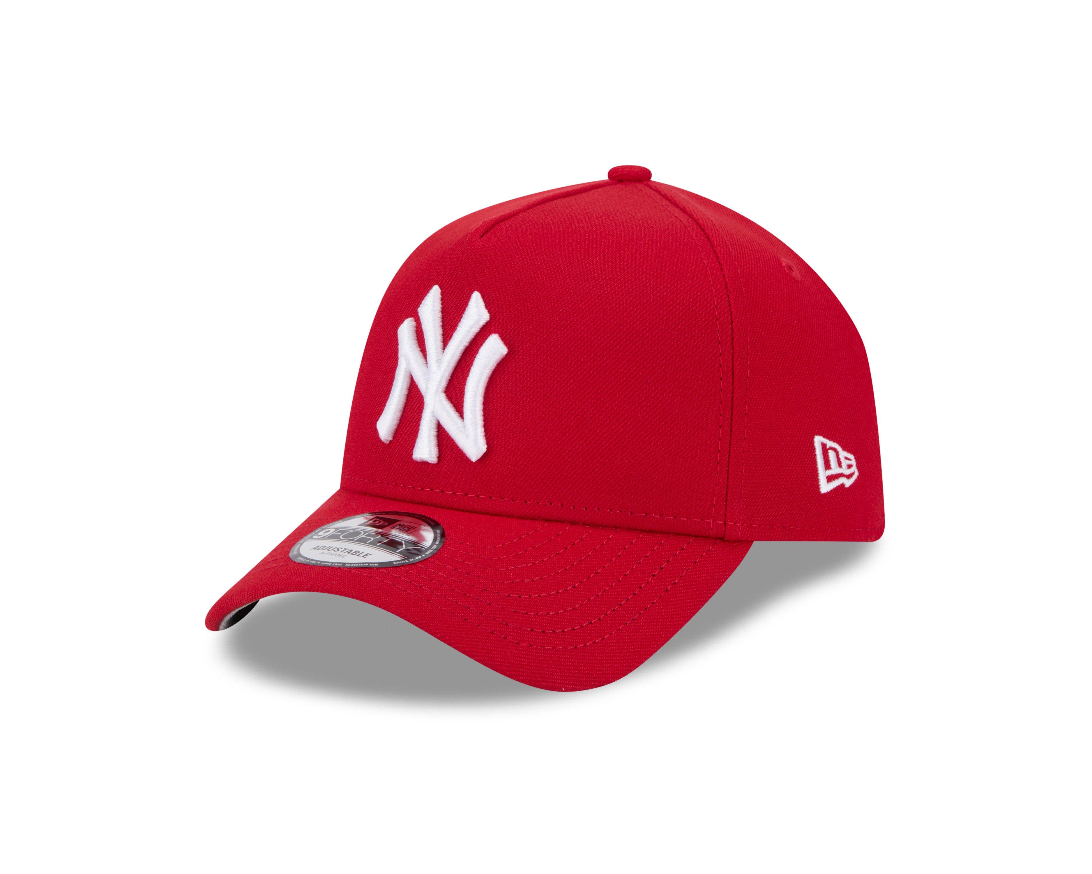 New Era New York Yankees 9FORTY Basic Snapback-Red/White - RED Thumbnail View 1
