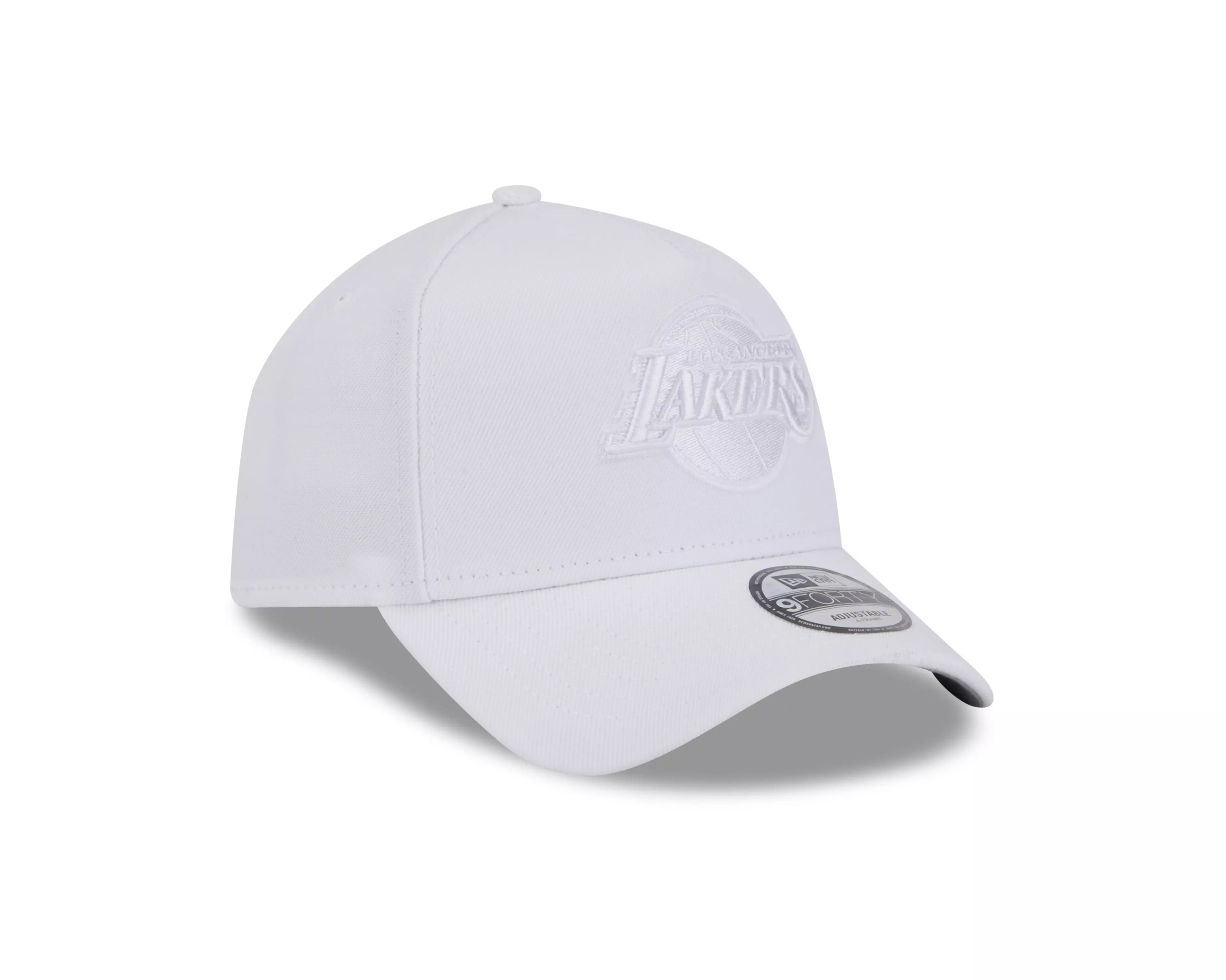 New Era Los Angeles Lakers 9FORTY Snapback Hat-Triple White - WHITE