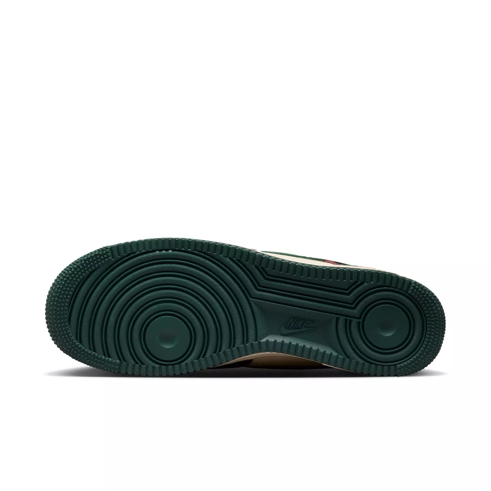 Nike Air Force 1 '07 LV8 "Coconut Milk/Vintage Green/Dark Team Red" Men's Shoe - BURGUNDY