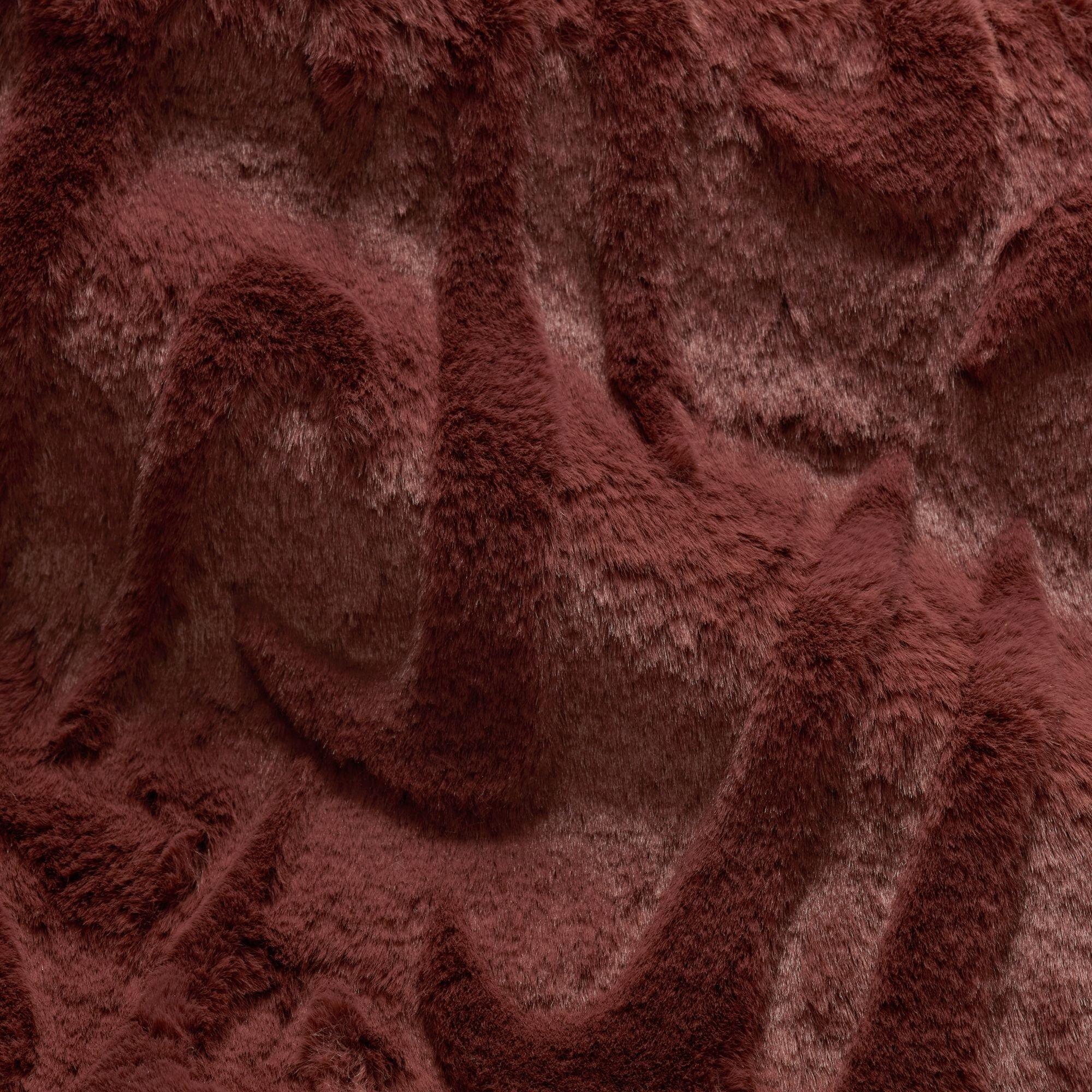 Nike Sportswear Faux Fur Tote Bag-Maroon