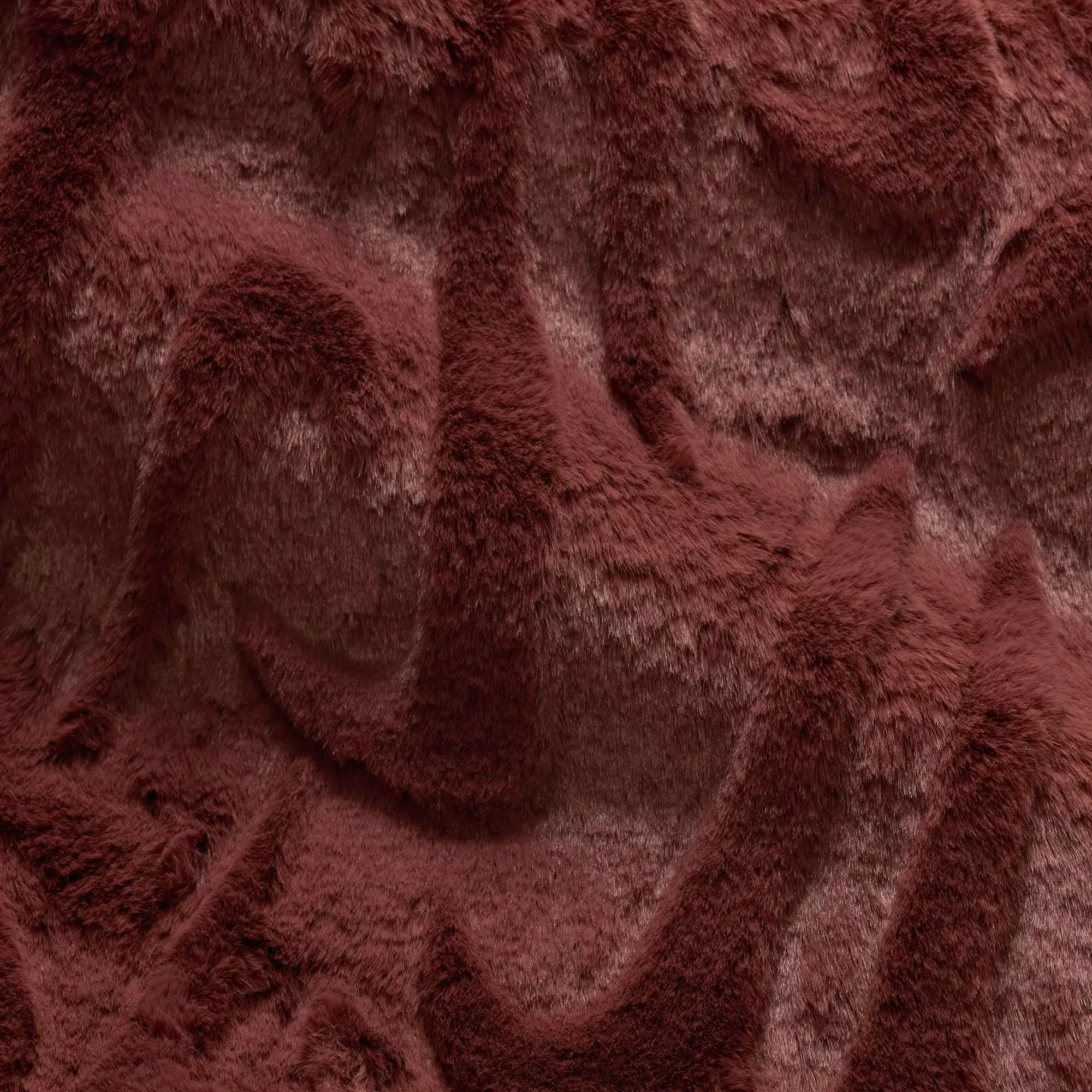 Nike Sportswear Faux Fur Tote Bag - Maroon - MAROON