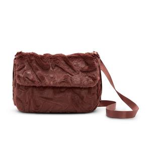 Nike Sportswear Futura 365 Faux Fur Crossbody Bag-Maroon