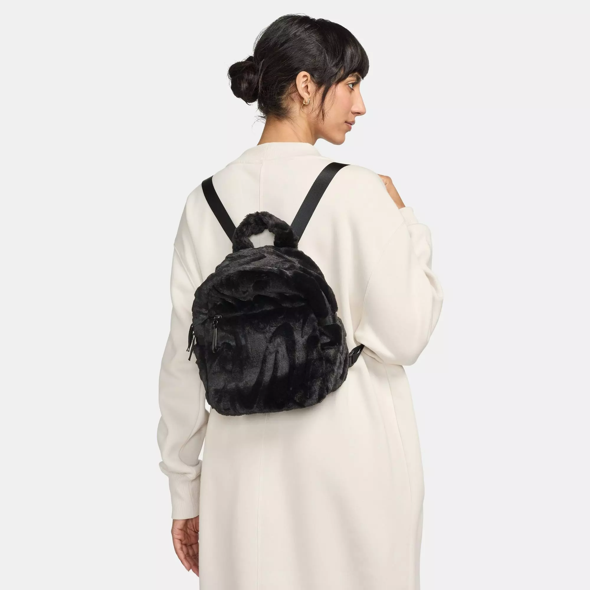 Nike Sportswear Futura Faux Mini Backpack - BLACK