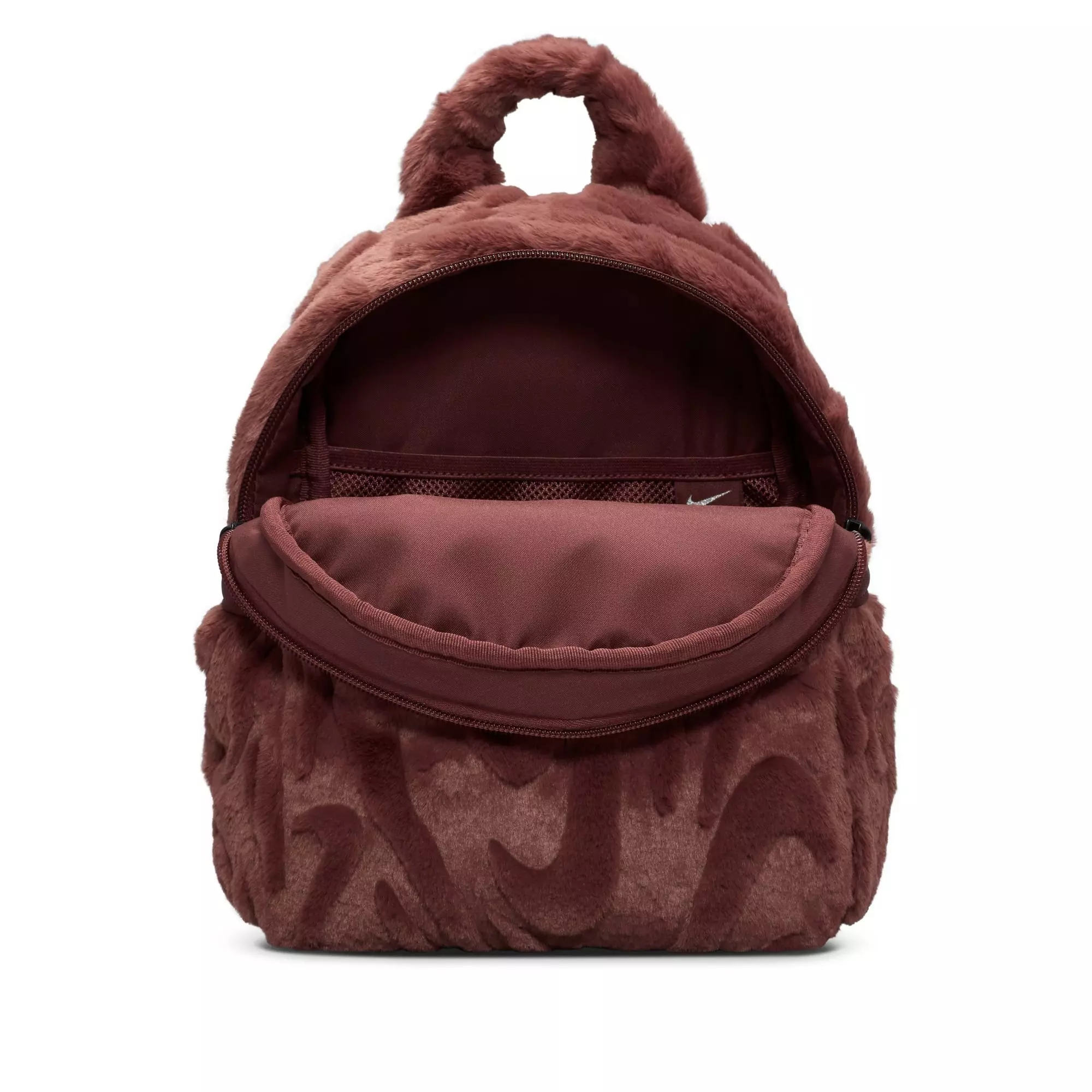 Nike Sportswear Futura Faux Mini Backpack-Maroon - MAROON