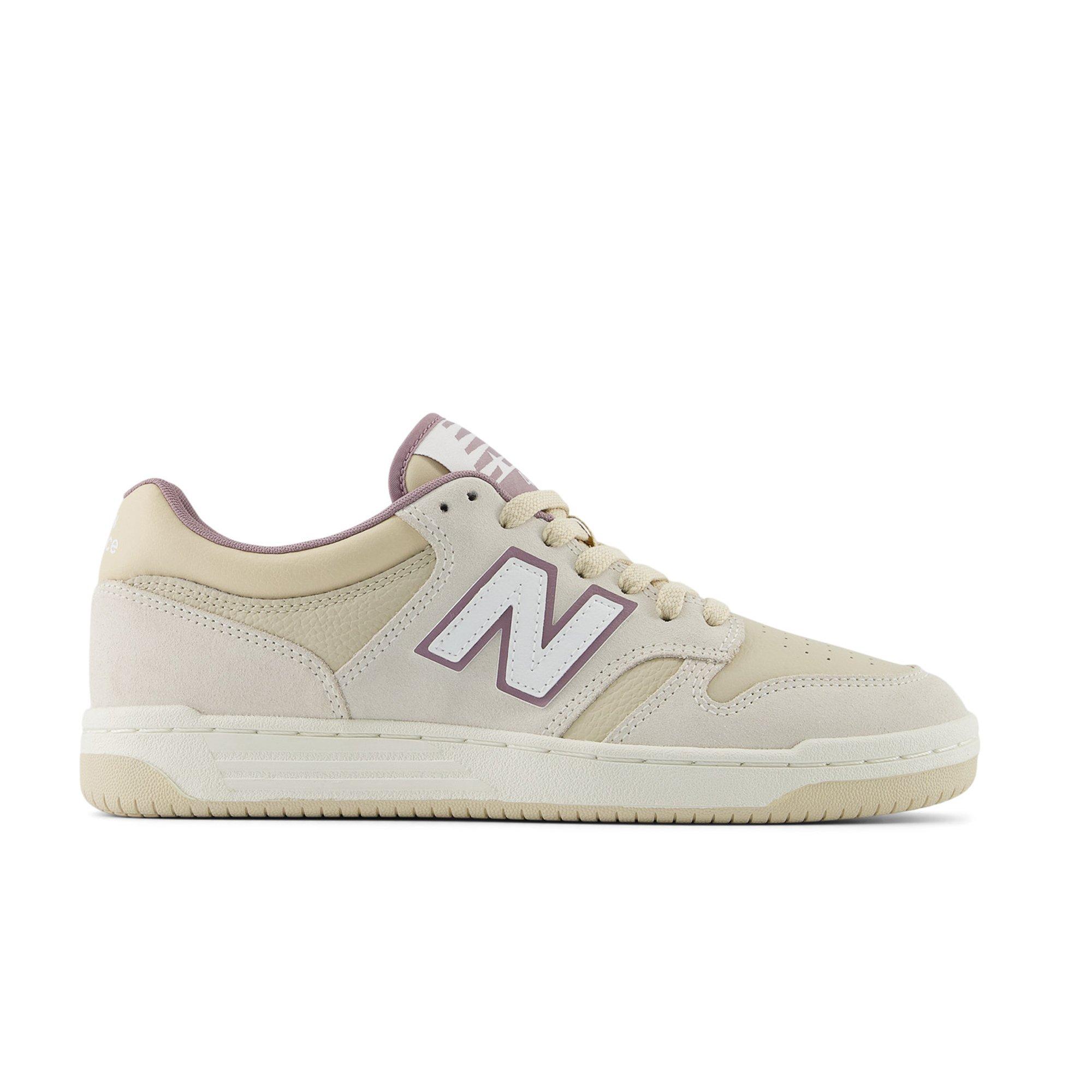 New Balance 480 Cream/Violet Unisex Shoe | Hibbett
