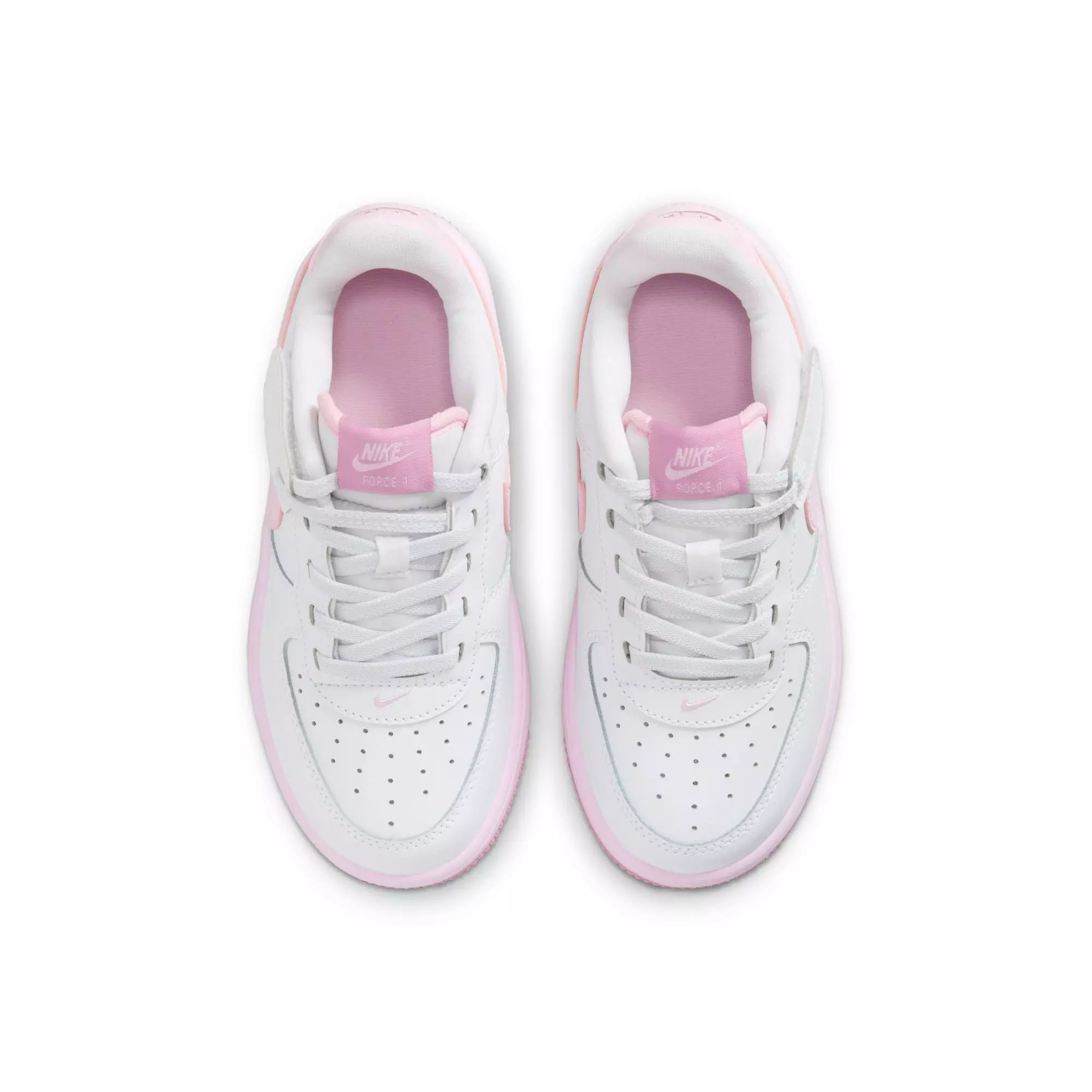 Nike Air Force 1 Low EasyOn "White/Pink Foam" Toddler Girls' Shoe - WHITE/PINK