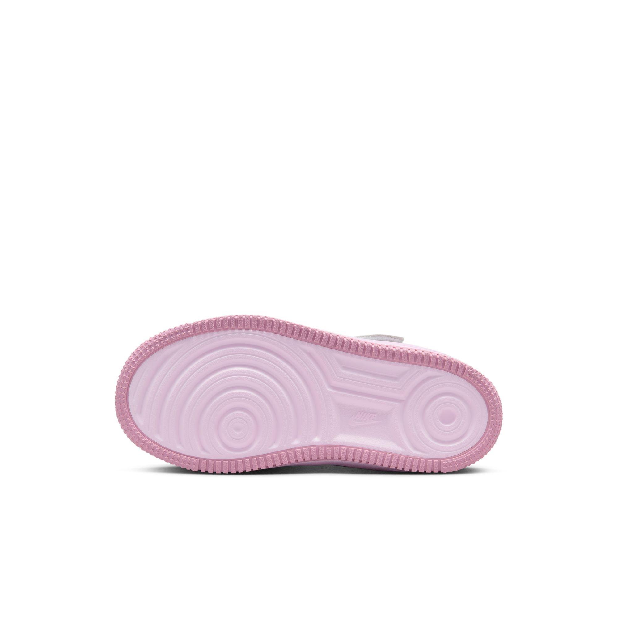 Nike Air Force 1 Low EasyOn Toddler Girls' "White/Pink Foam/Elemental Pink" Shoe